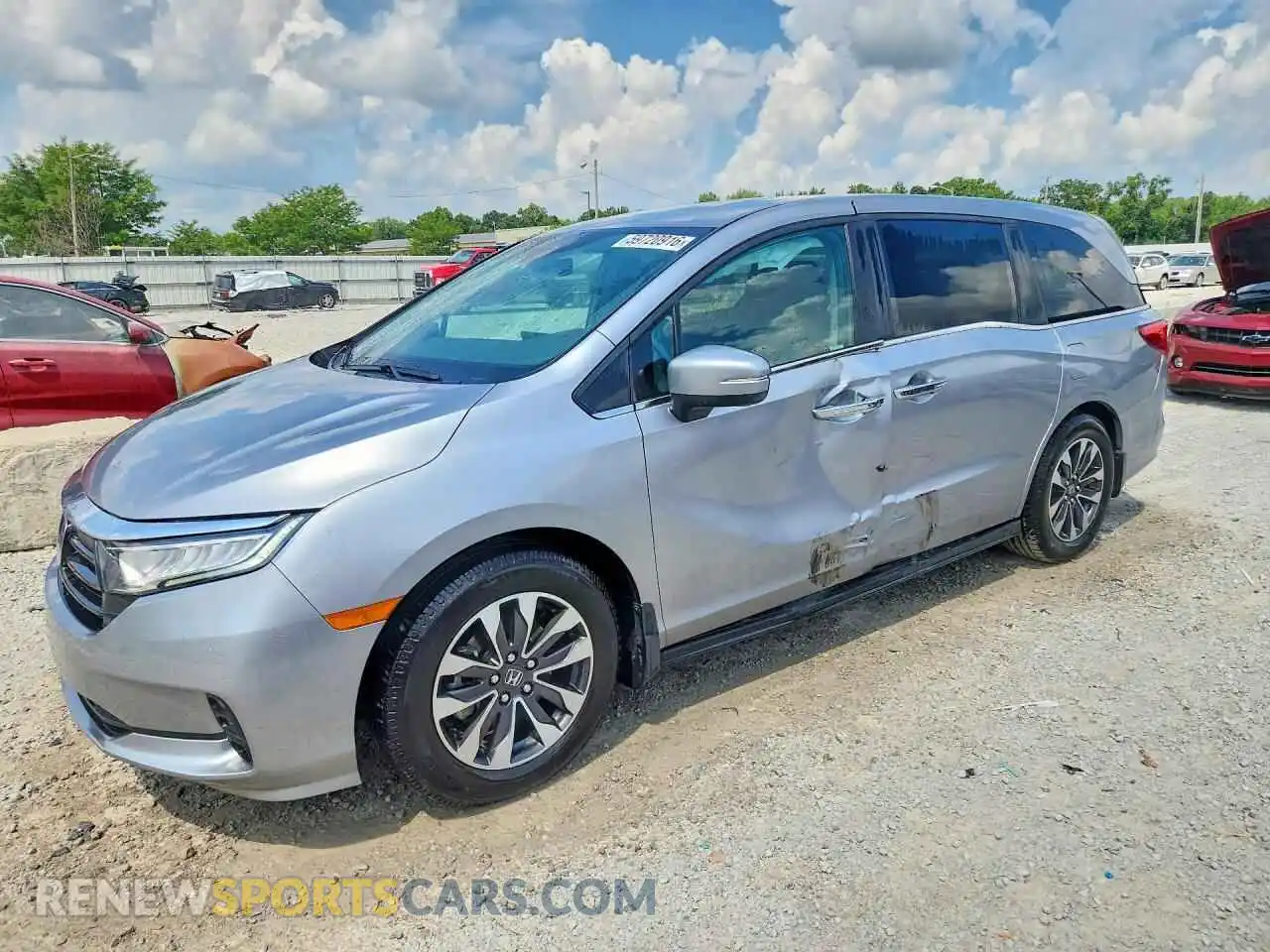 1 fotografías del automóvil dañado 5FNRL6H60RB022959 HONDA ODYSSEY 2024