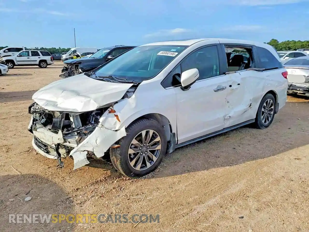 2 fotografías del automóvil dañado 5FNRL6H60RB069540 HONDA ODYSSEY 2024