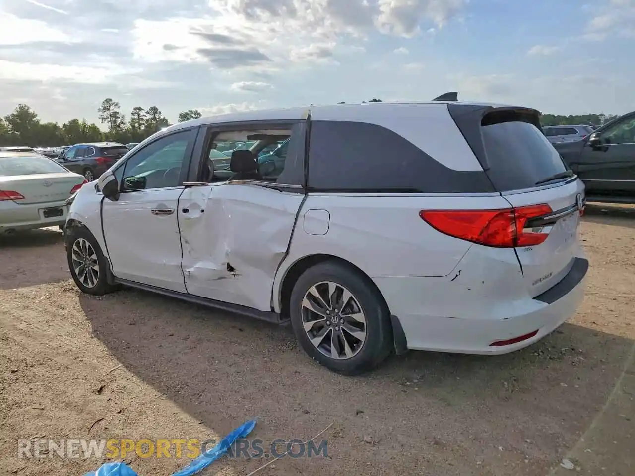 3 fotografías del automóvil dañado 5FNRL6H60RB069540 HONDA ODYSSEY 2024