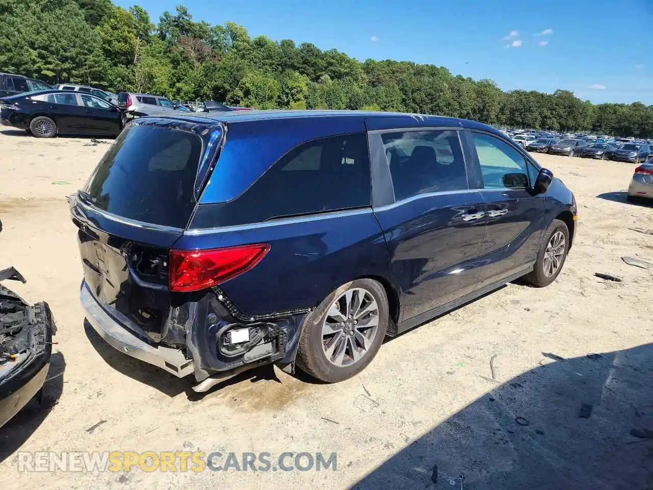 3 fotografías del automóvil dañado 5FNRL6H61RB010917 HONDA ODYSSEY 2024