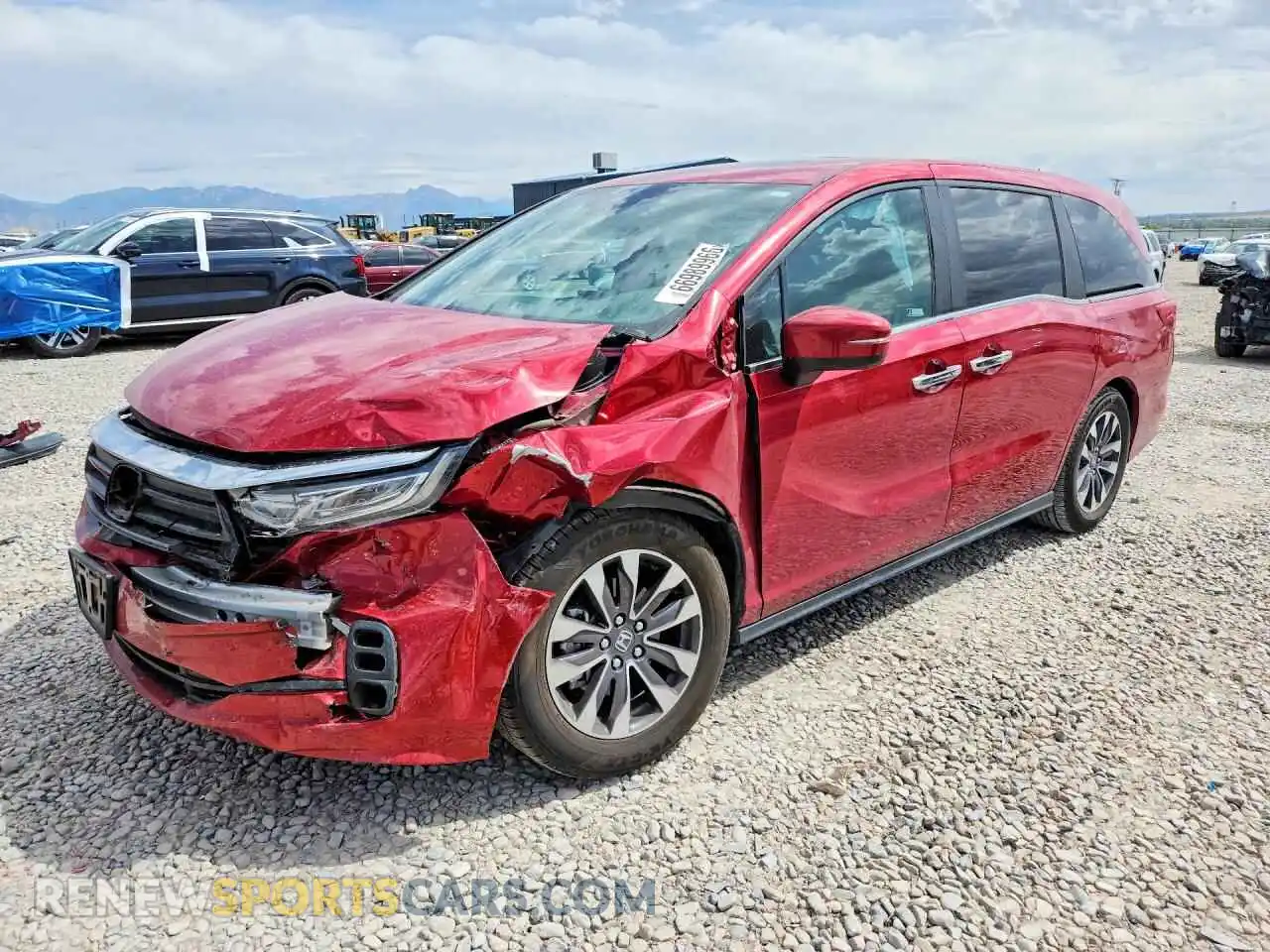 1 fotografías del automóvil dañado 5FNRL6H63RB034779 HONDA ODYSSEY 2024