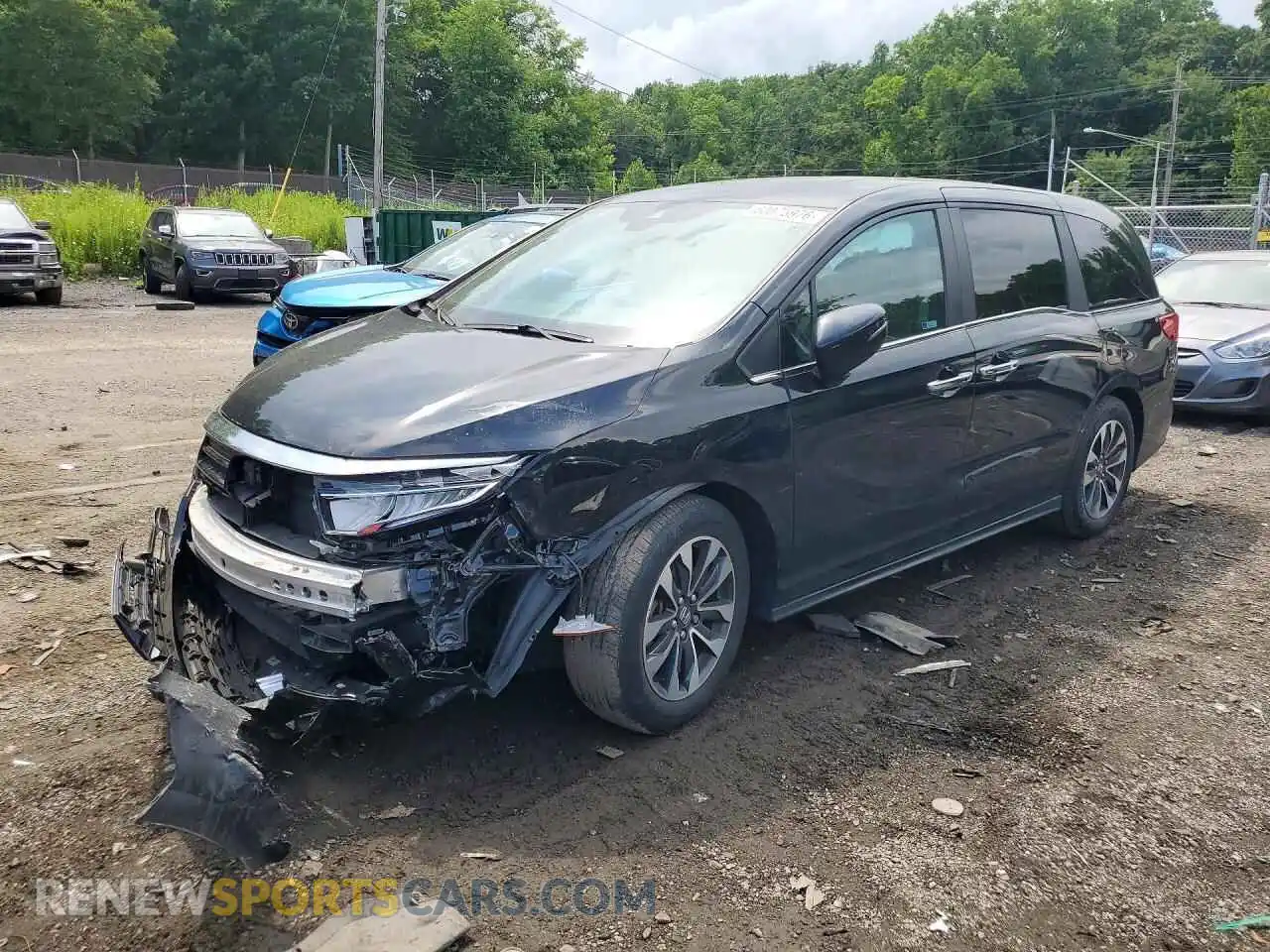 1 fotografías del automóvil dañado 5FNRL6H66RB040995 HONDA ODYSSEY 2024