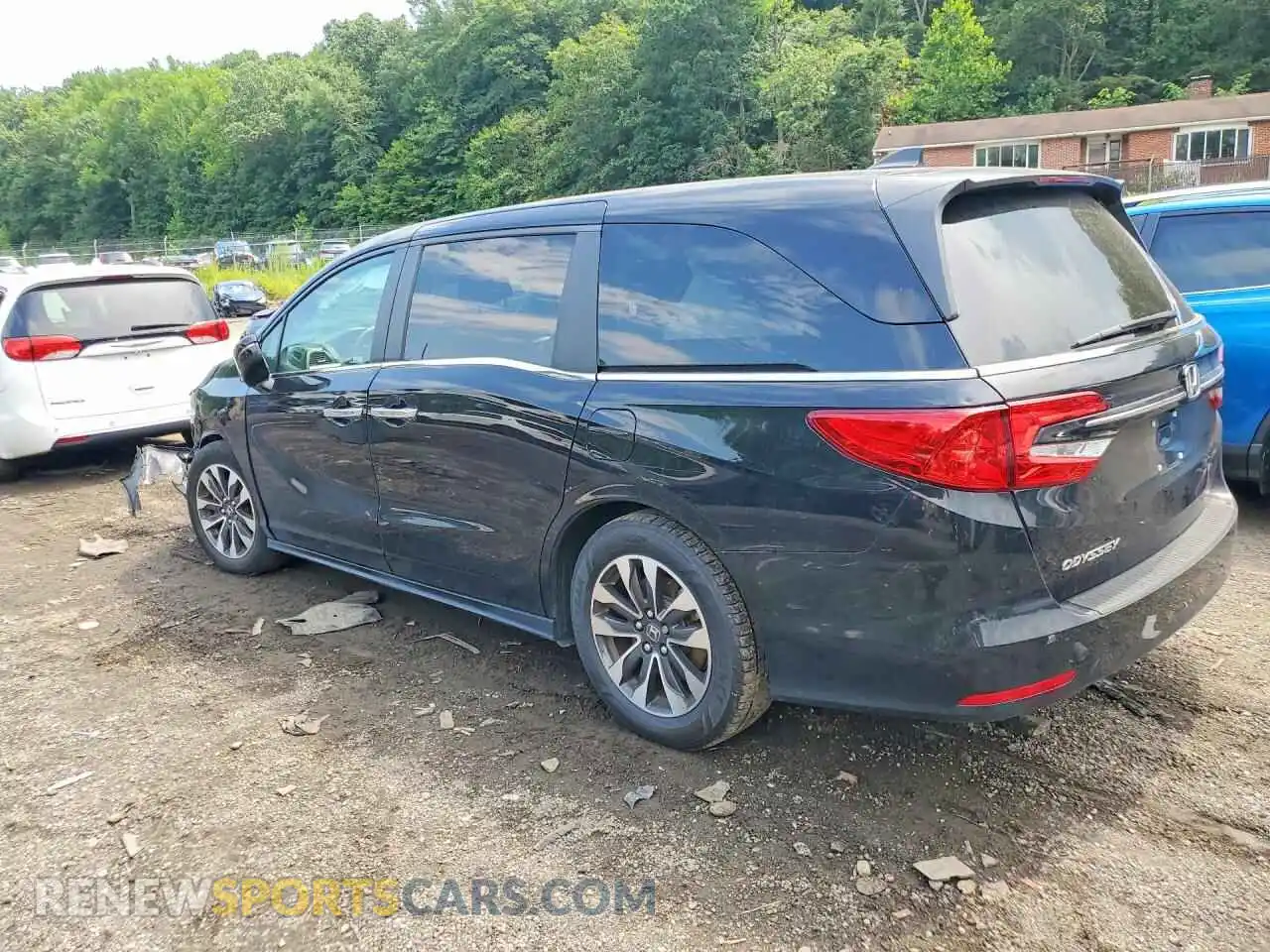 2 fotografías del automóvil dañado 5FNRL6H66RB040995 HONDA ODYSSEY 2024