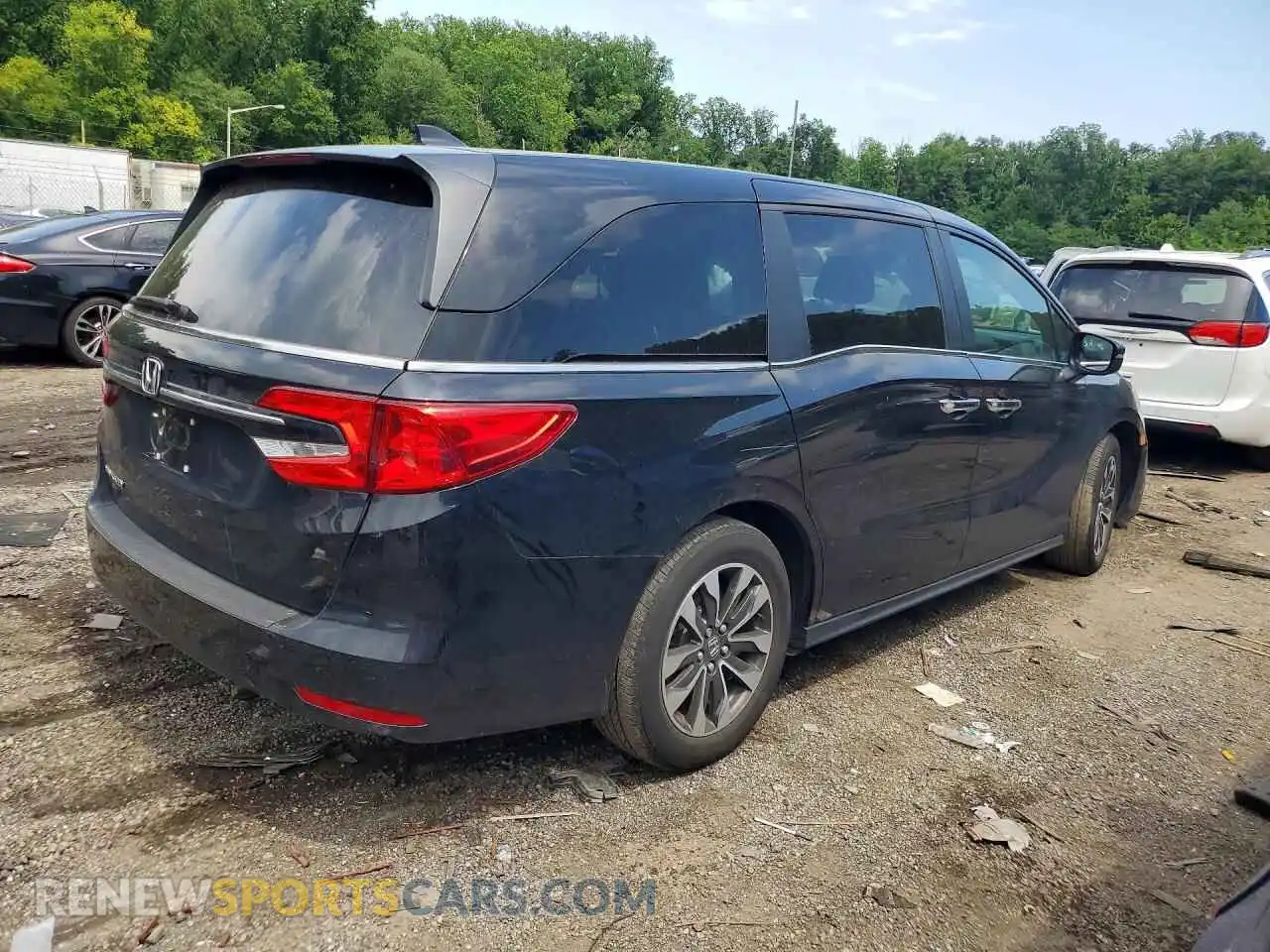 3 fotografías del automóvil dañado 5FNRL6H66RB040995 HONDA ODYSSEY 2024