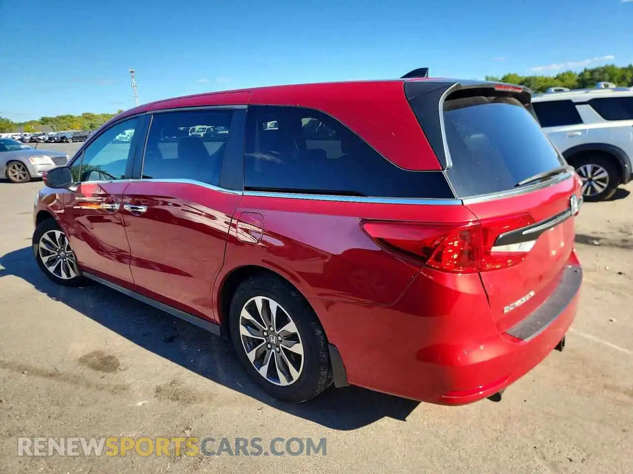 2 fotografías del automóvil dañado 5FNRL6H67RB020741 HONDA ODYSSEY 2024