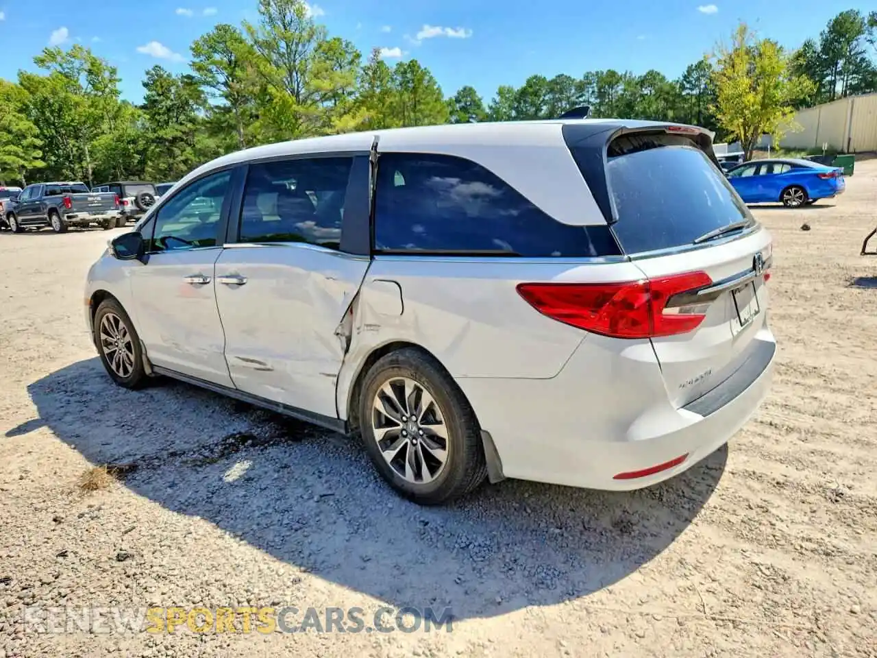 2 fotografías del automóvil dañado 5FNRL6H67RB040553 HONDA ODYSSEY 2024