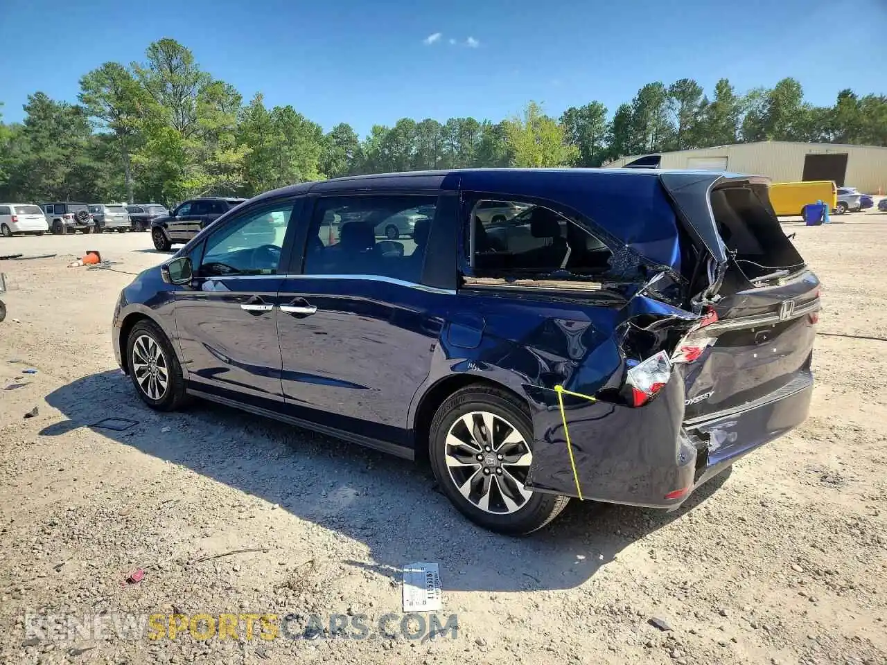 2 fotografías del automóvil dañado 5FNRL6H68RB056681 HONDA ODYSSEY 2024
