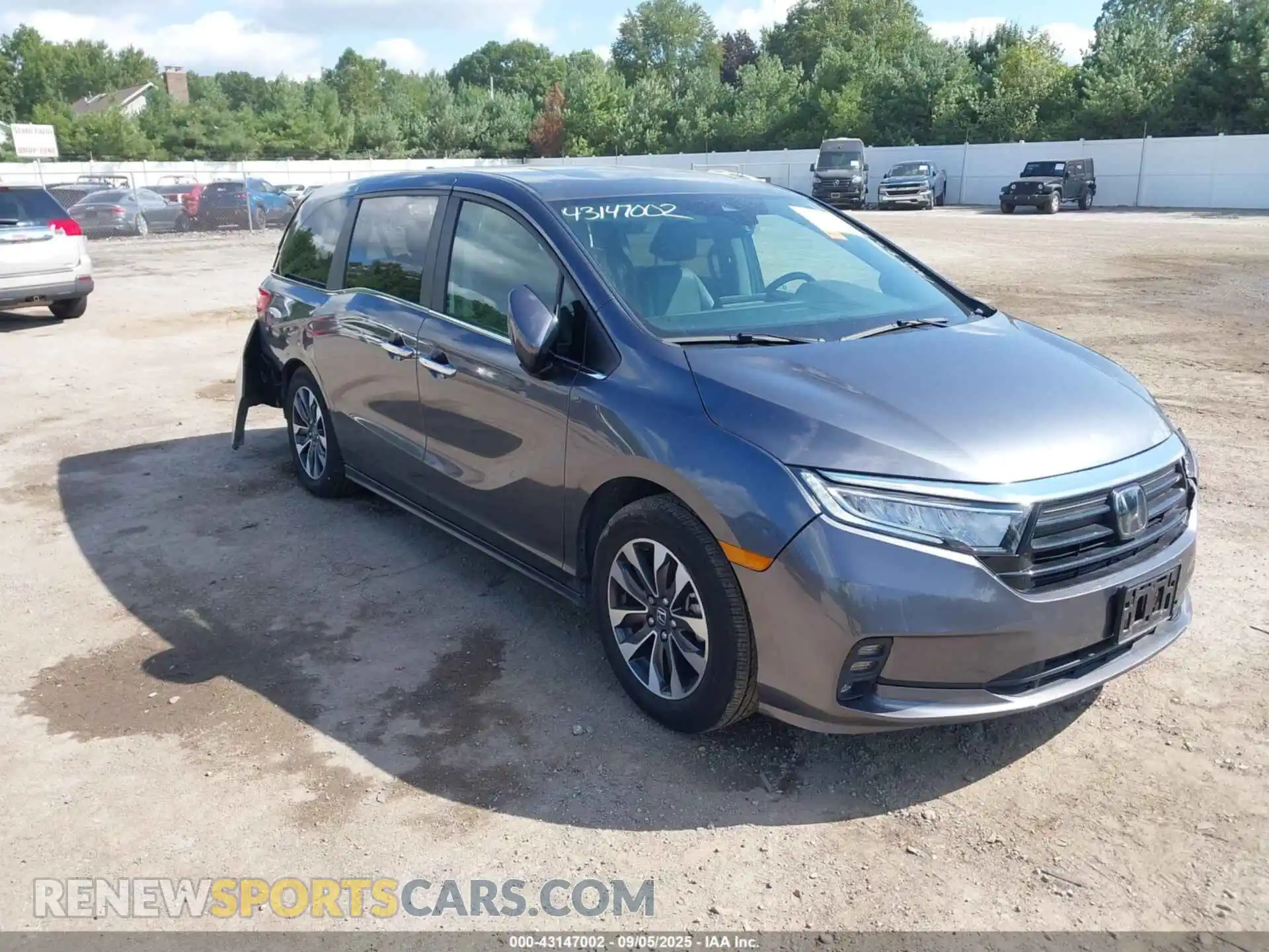 1 Photograph of a damaged car 5FNRL6H69RB049335 HONDA ODYSSEY 2024