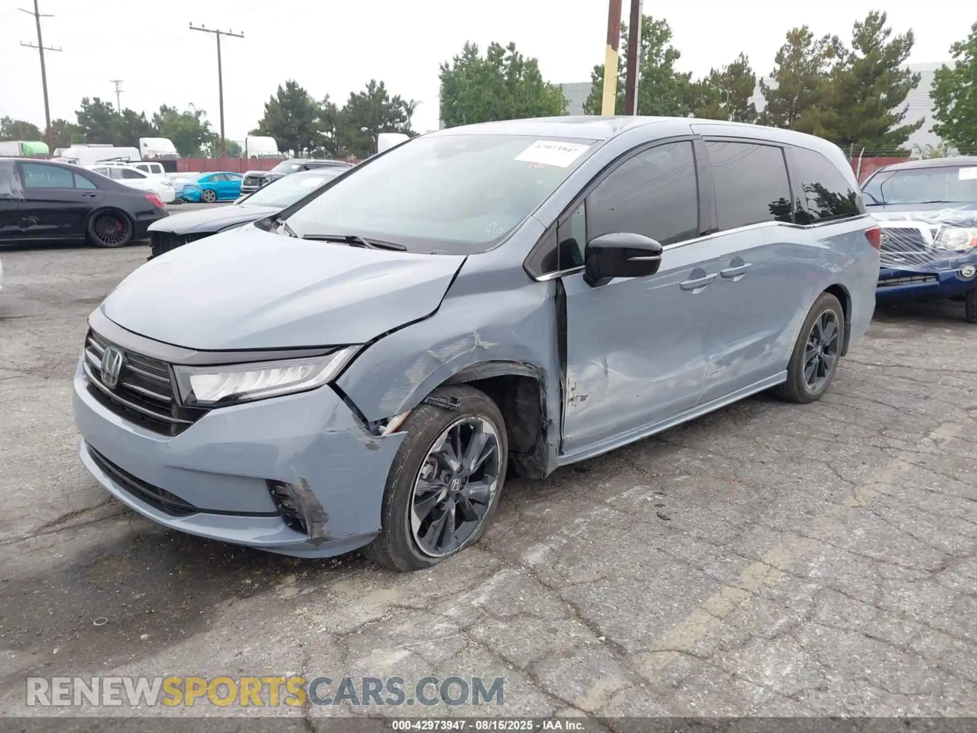 2 fotografías del automóvil dañado 5FNRL6H71RB068065 HONDA ODYSSEY 2024