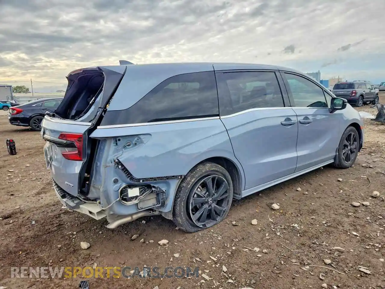 3 fotografías del automóvil dañado 5FNRL6H72RB057544 HONDA ODYSSEY 2024