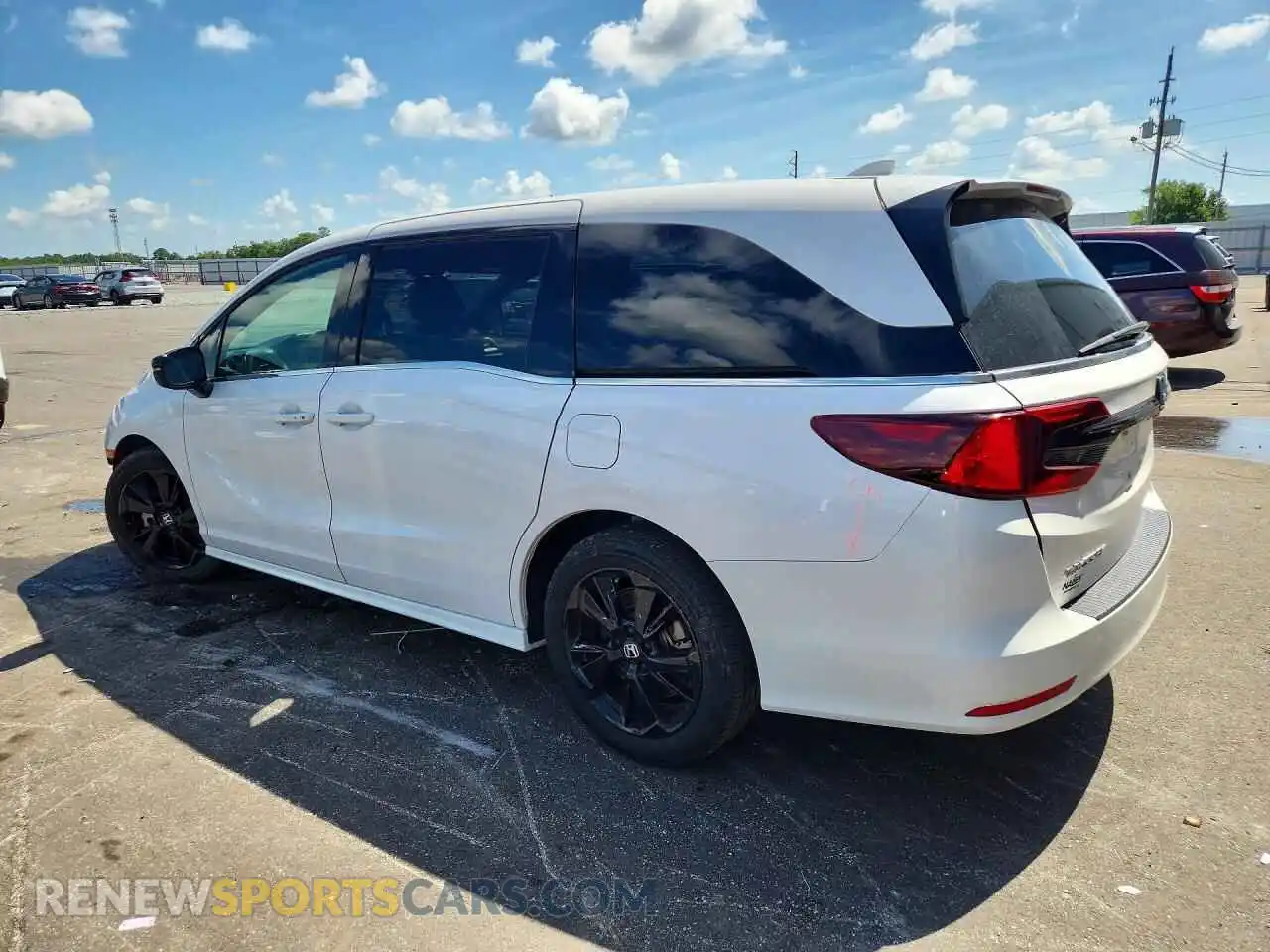 2 fotografías del automóvil dañado 5FNRL6H72RB067278 HONDA ODYSSEY 2024