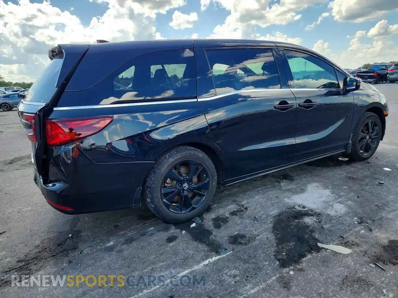 3 fotografías del automóvil dañado 5FNRL6H72RB070911 HONDA ODYSSEY 2024