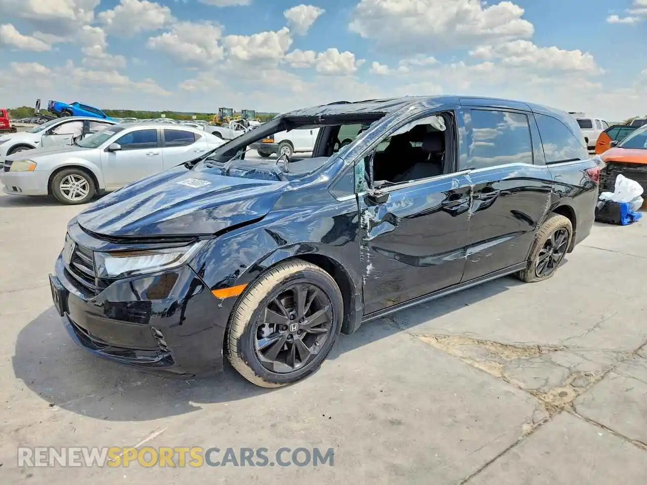 1 Photograph of a damaged car 5FNRL6H72RB070973 HONDA ODYSSEY 2024