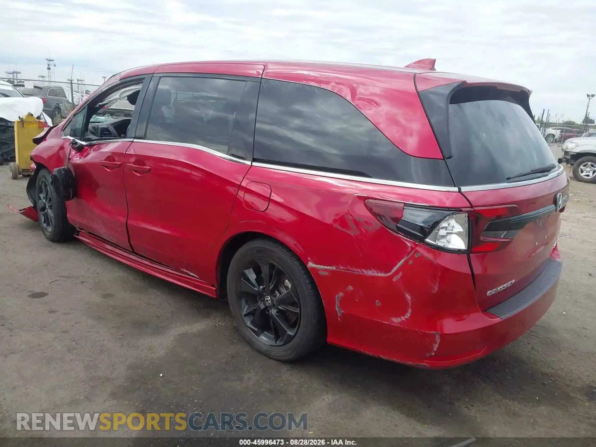 3 fotografías del automóvil dañado 5FNRL6H7XRB070669 HONDA ODYSSEY 2024