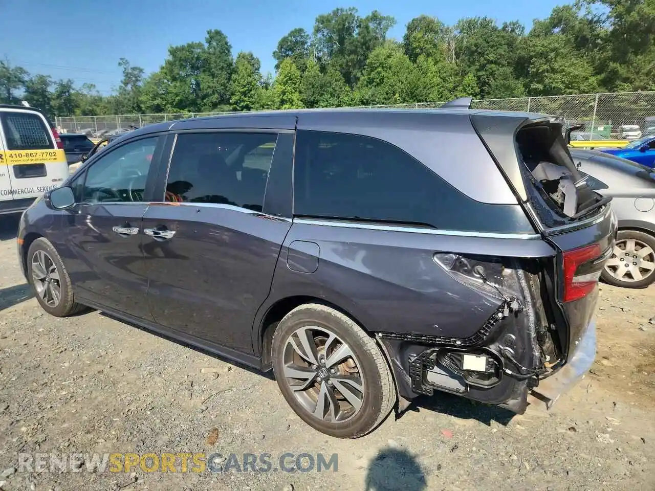 2 fotografías del automóvil dañado 5FNRL6H82RB055169 HONDA ODYSSEY 2024