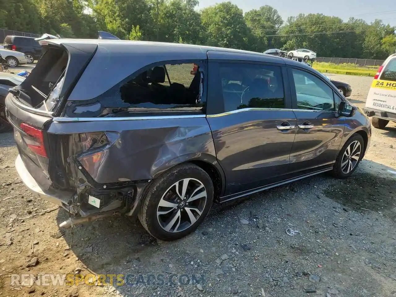 3 fotografías del automóvil dañado 5FNRL6H82RB055169 HONDA ODYSSEY 2024