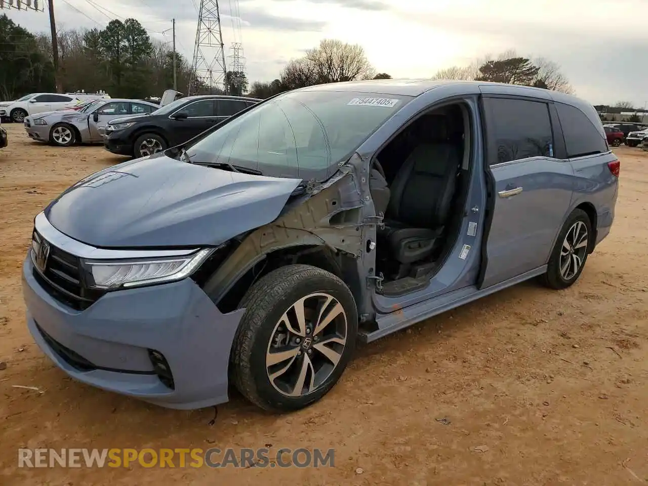 1 Photograph of a damaged car 5FNRL6H83RB072496 HONDA ODYSSEY 2024