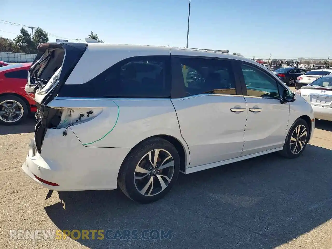 3 fotografías del automóvil dañado 5FNRL6H85RB011005 HONDA ODYSSEY 2024
