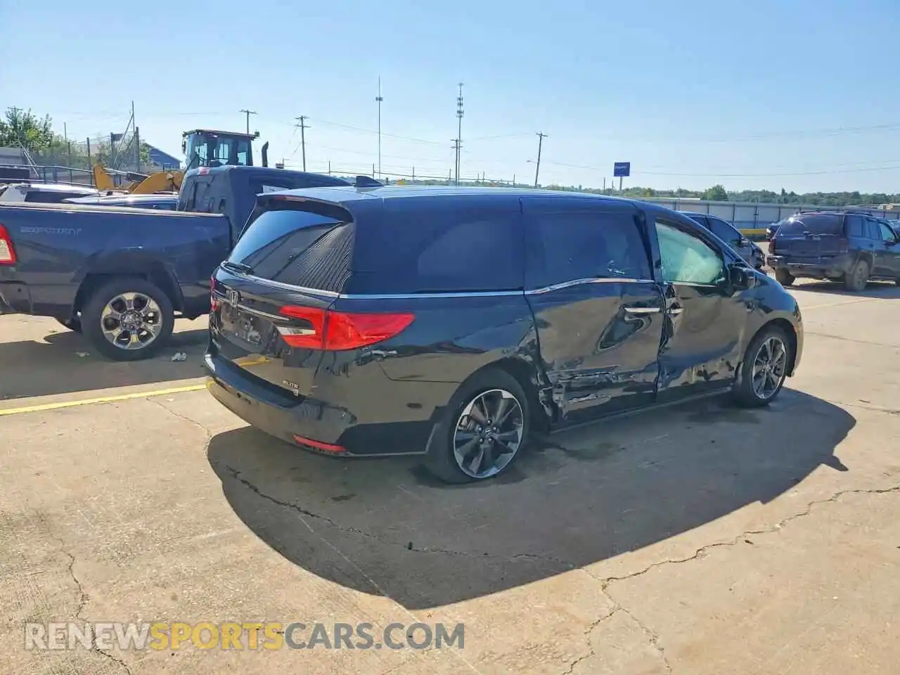 3 fotografías del automóvil dañado 5FNRL6H99RB040287 HONDA ODYSSEY 2024