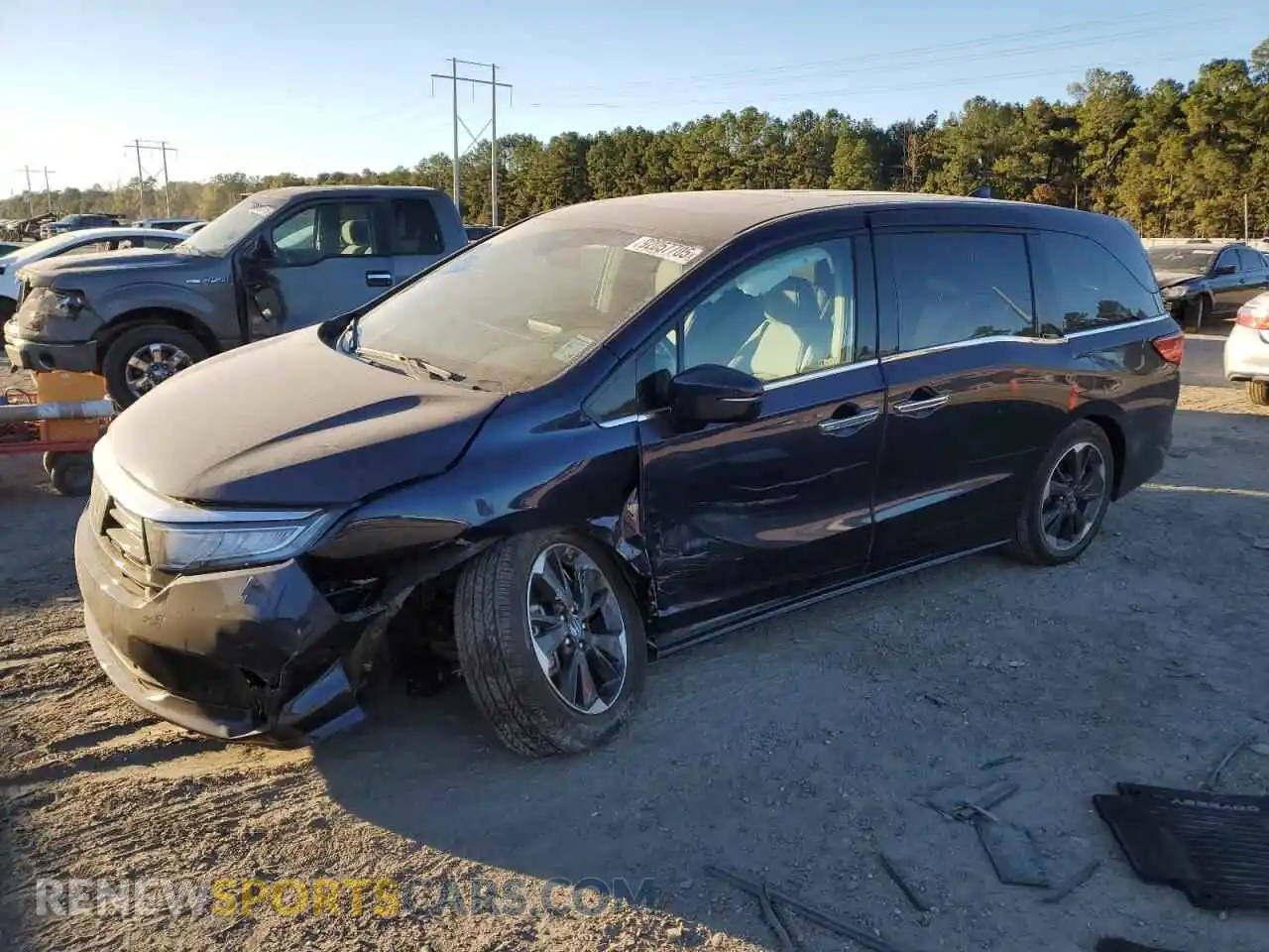 1 Photograph of a damaged car 5FNRL6H9XRB044087 HONDA ODYSSEY 2024