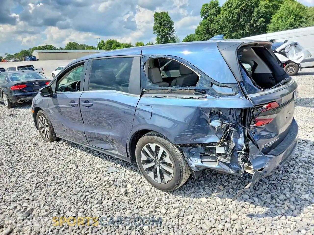 2 Photograph of a damaged car 5FNRL6H61SB058598 HONDA ODYSSEY 2025