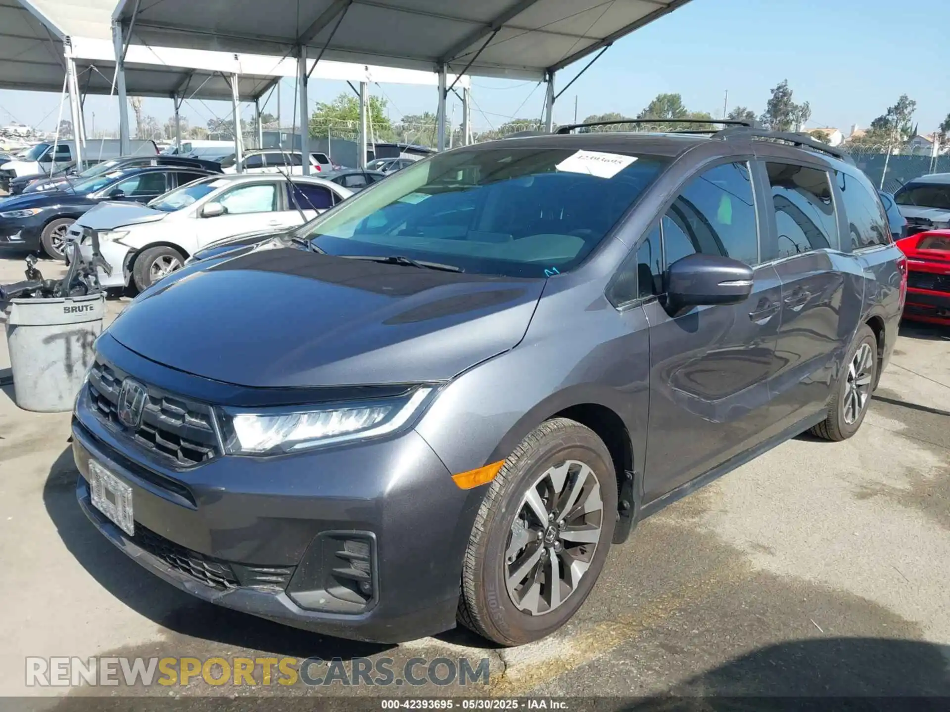 2 fotografías del automóvil dañado 5FNRL6H66SB037083 HONDA ODYSSEY 2025