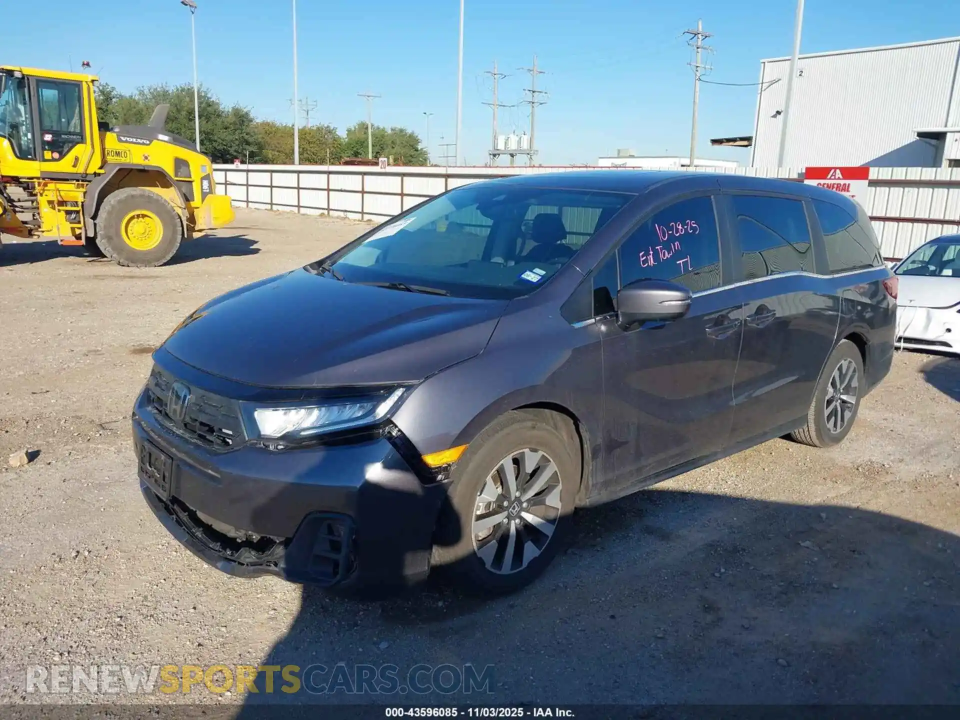 2 Photograph of a damaged car 5FNRL6H66SB082248 HONDA ODYSSEY 2025
