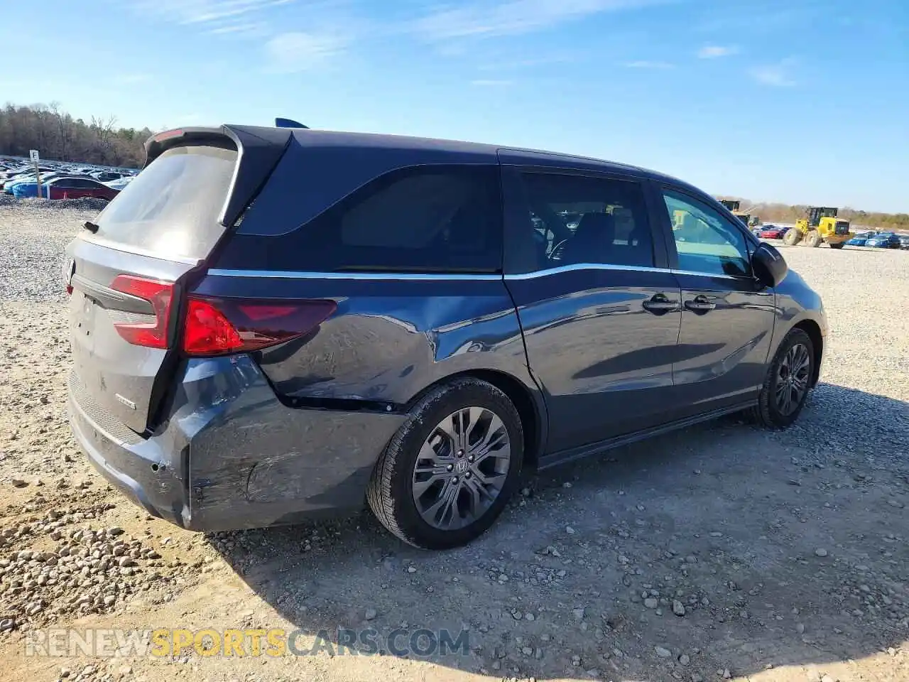 3 fotografías del automóvil dañado 5FNRL6H87SB009231 HONDA ODYSSEY 2025