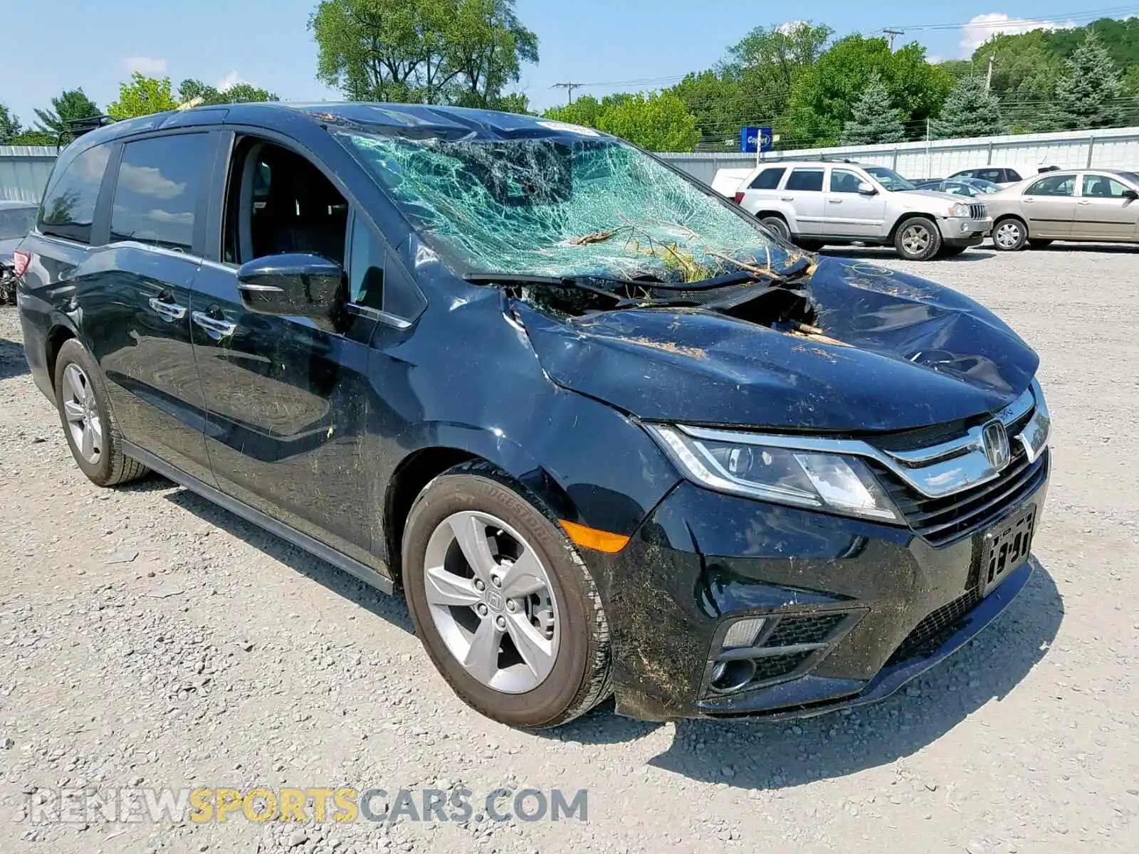 1 Photograph of a damaged car 5FNRL6H5XKB058087 HONDA ODYSSEY EX 2019
