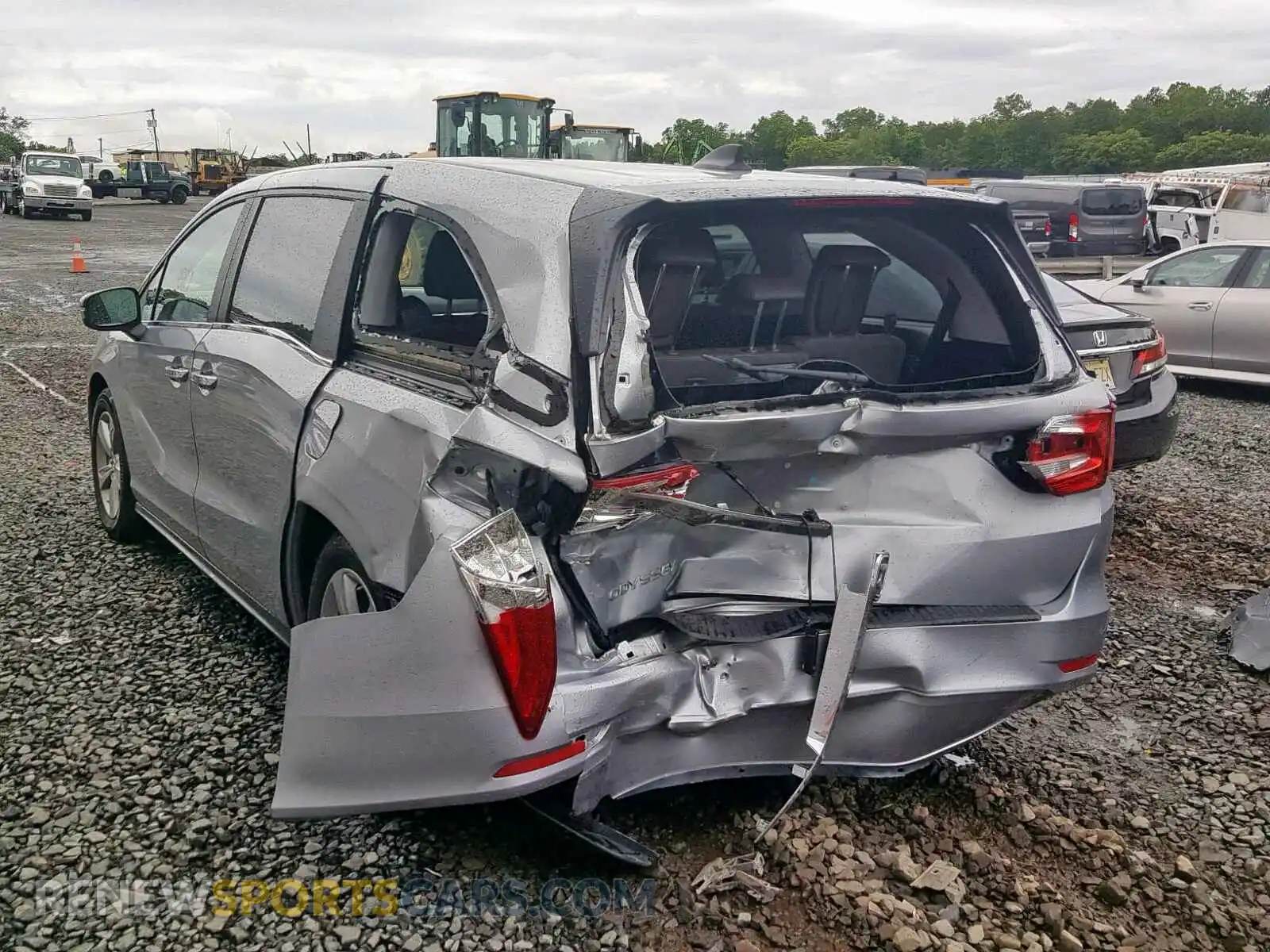 3 Photograph of a damaged car 5FNRL6H77KB039885 HONDA ODYSSEY EX 2019