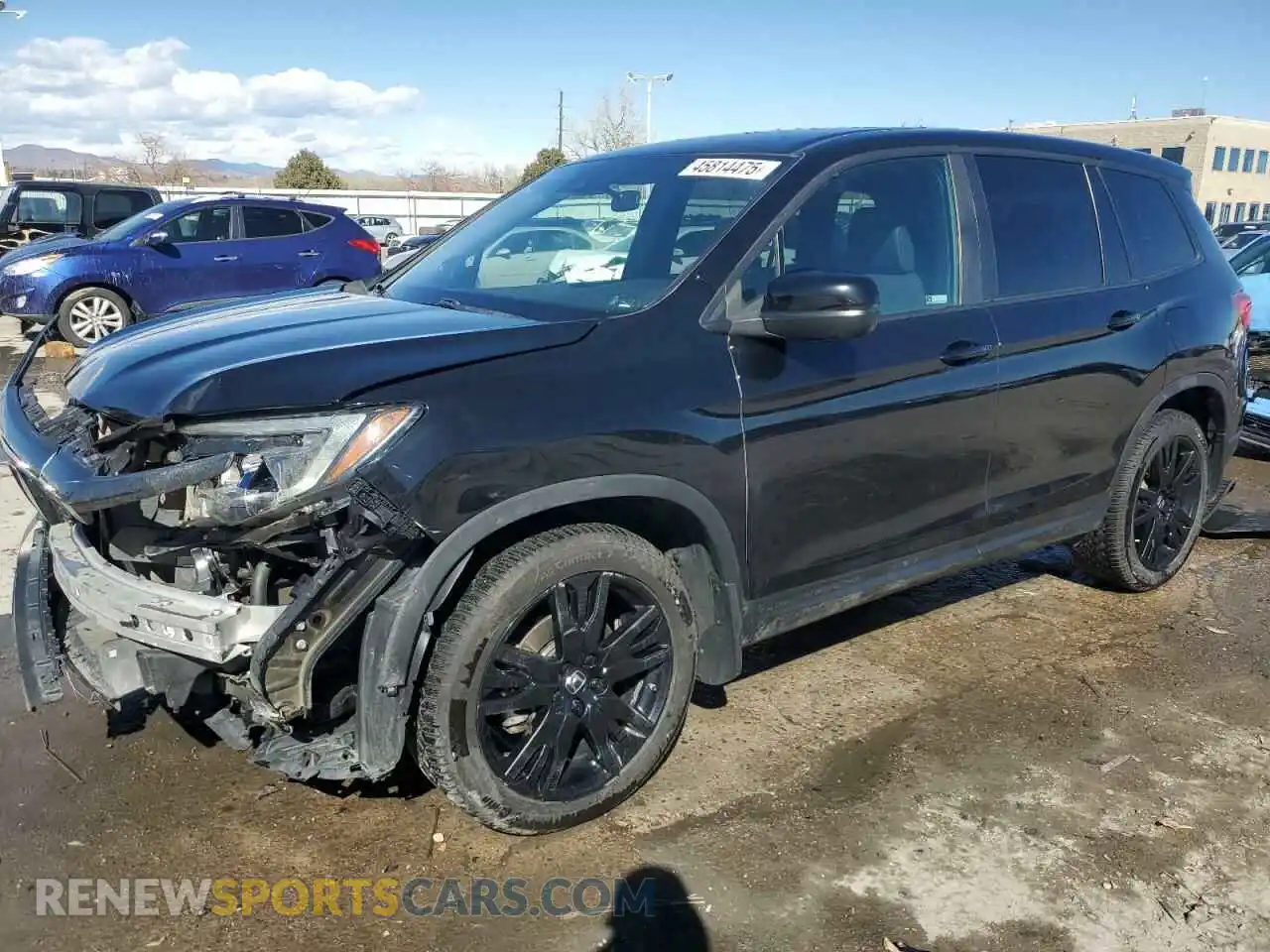 1 Photograph of a damaged car 5FNYF7H28MB012436 HONDA PASSPORT 2021