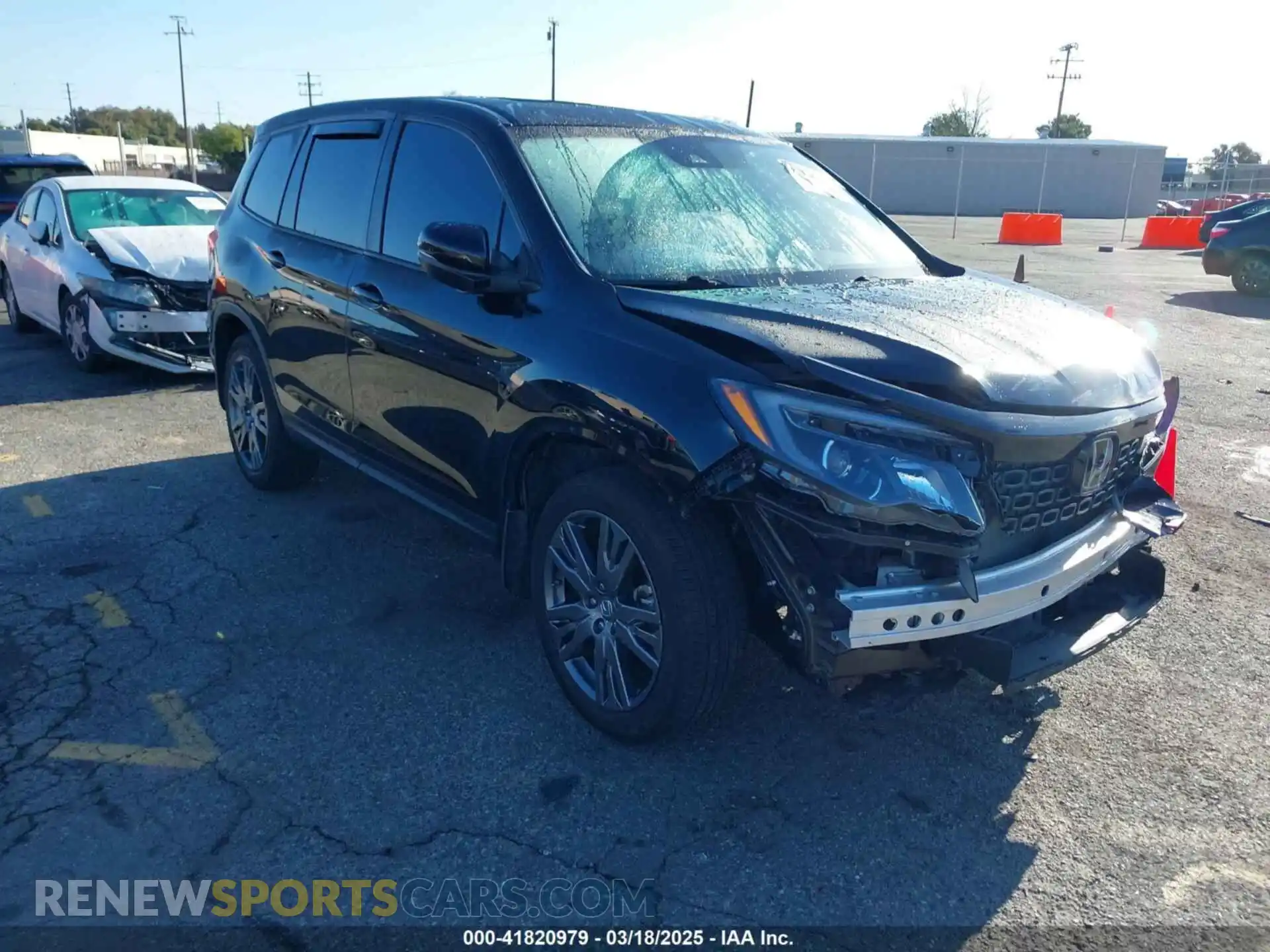 1 Photograph of a damaged car 5FNYF7H56MB012736 HONDA PASSPORT 2021