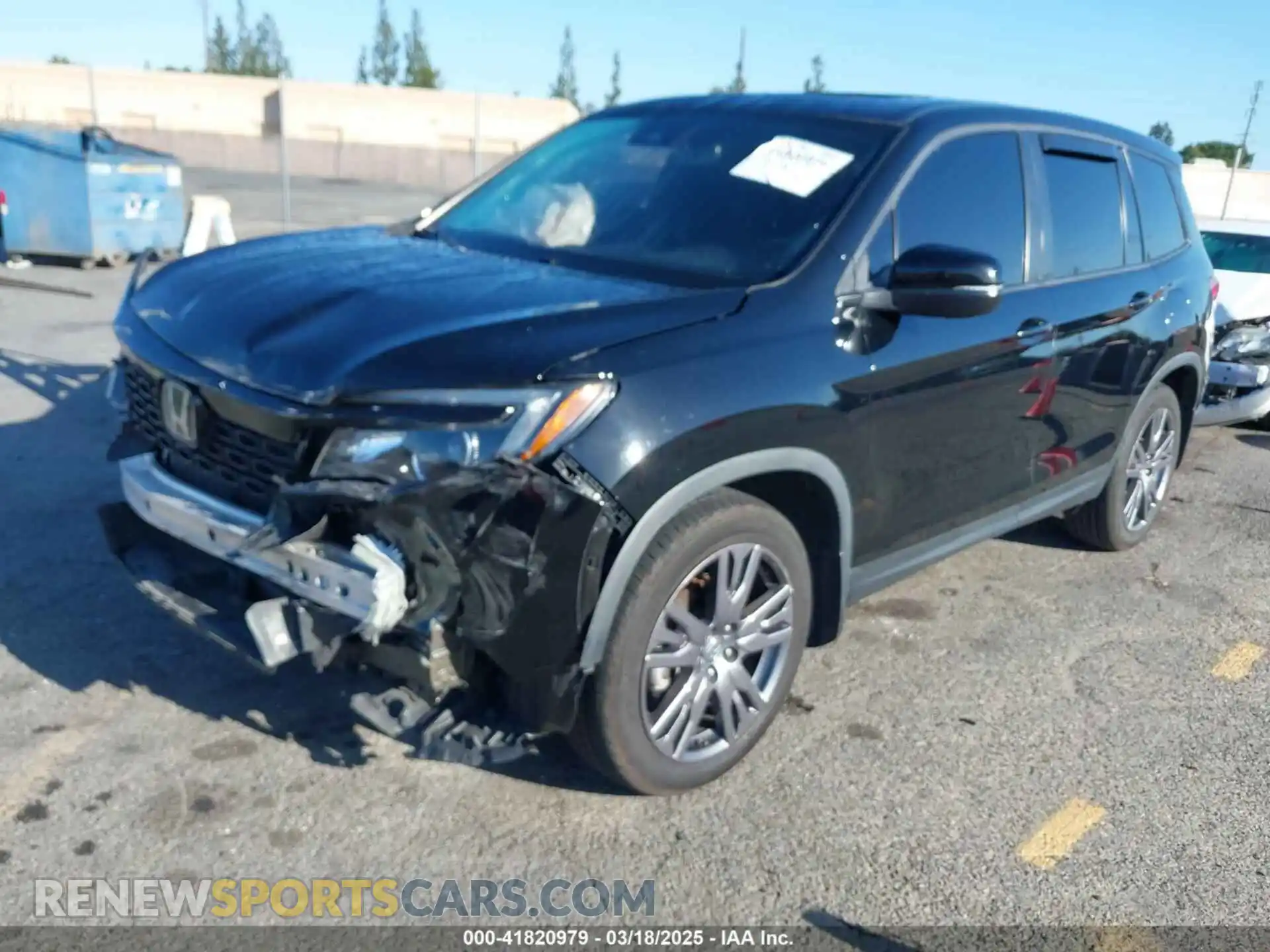 2 Photograph of a damaged car 5FNYF7H56MB012736 HONDA PASSPORT 2021