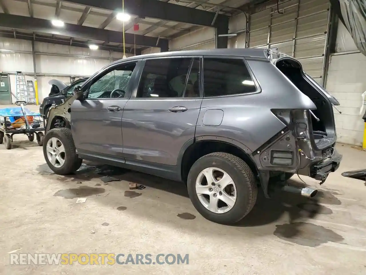 2 fotografías del automóvil dañado 5FNYF8H21MB007472 HONDA PASSPORT 2021