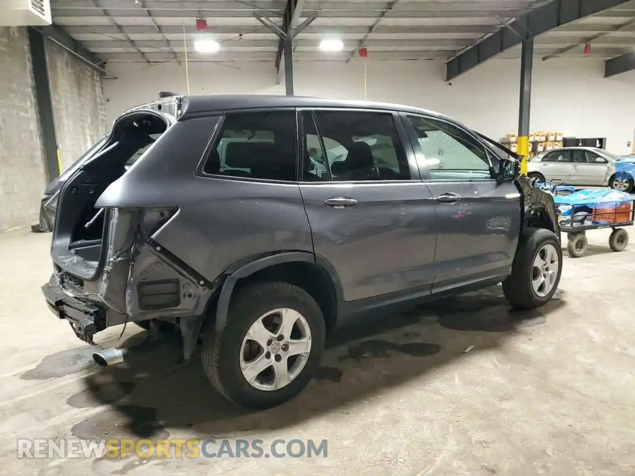 3 fotografías del automóvil dañado 5FNYF8H21MB007472 HONDA PASSPORT 2021