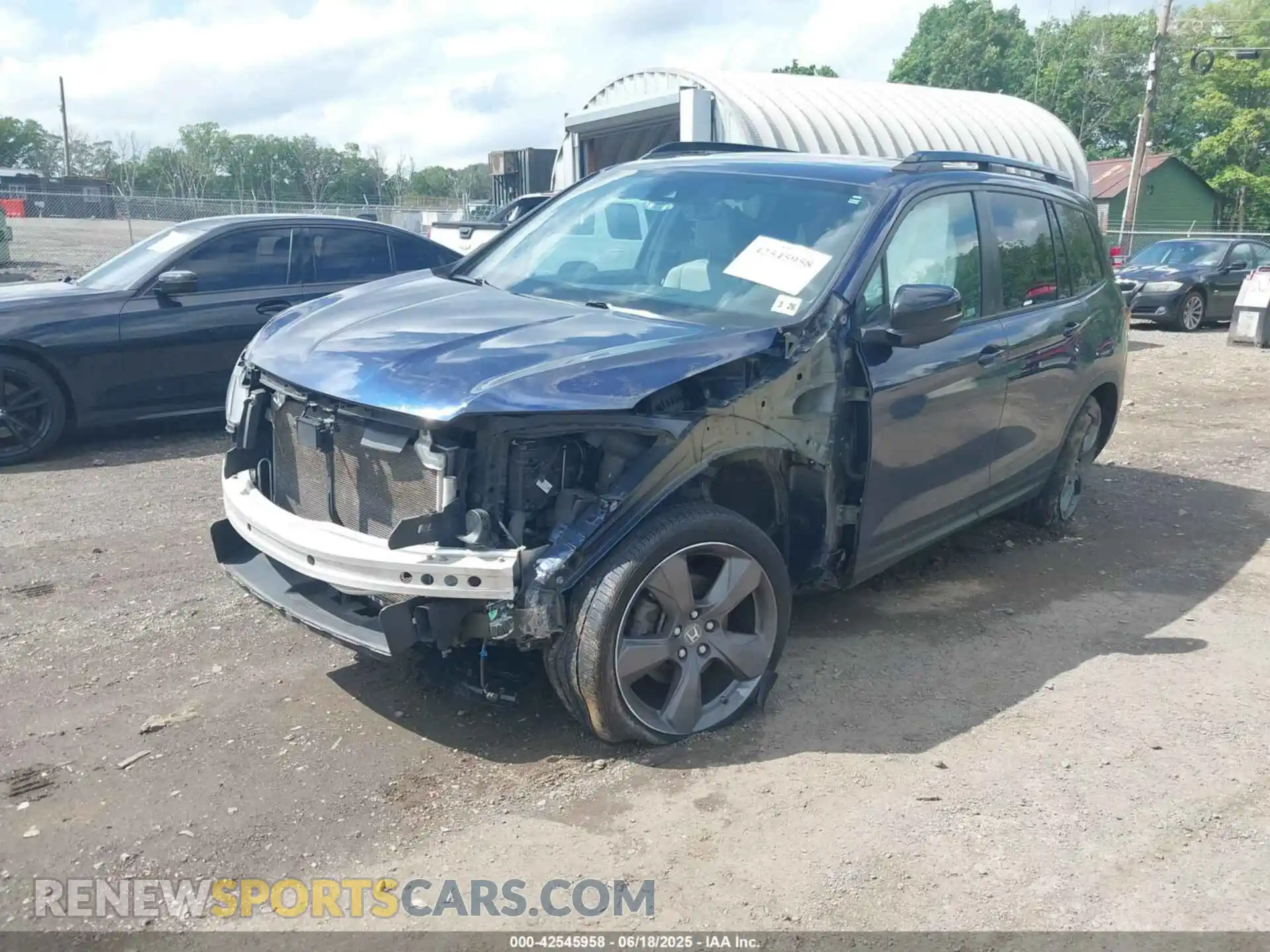 2 fotografías del automóvil dañado 5FNYF8H94MB008788 HONDA PASSPORT 2021