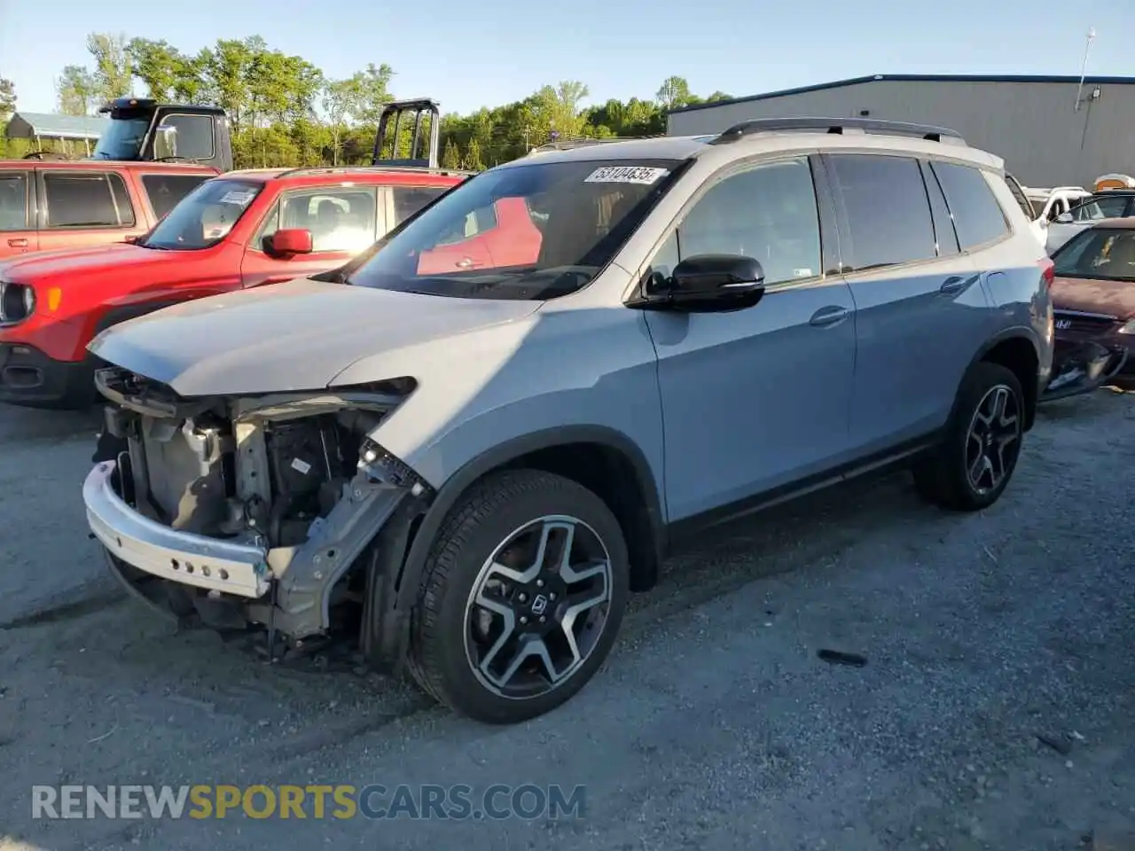 1 Photograph of a damaged car 5FNYF8H03PB032148 HONDA PASSPORT 2023