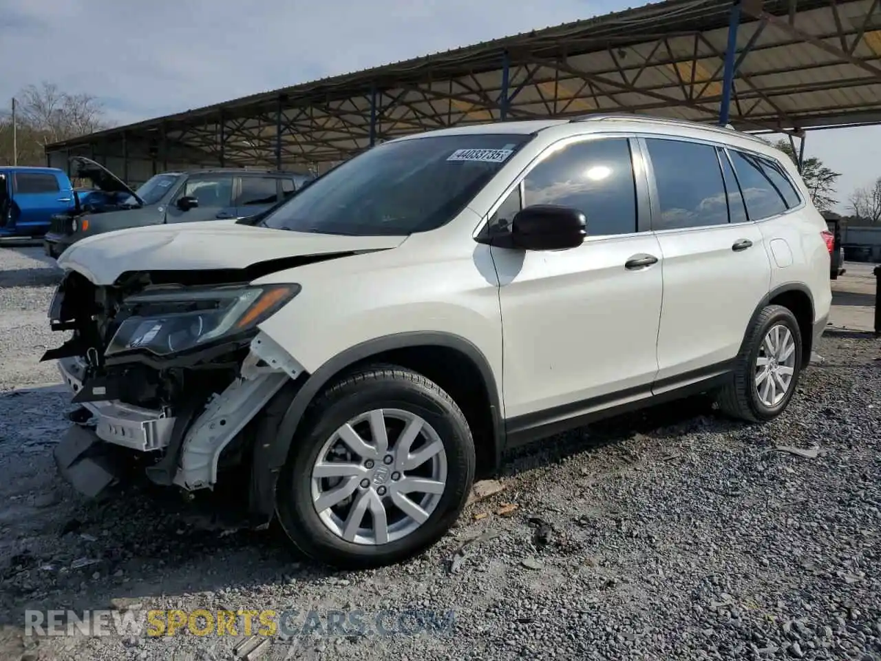 1 Photograph of a damaged car 5FNYF5H16KB037151 HONDA PILOT 2019