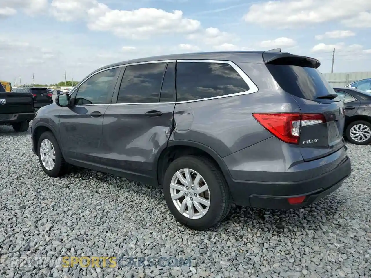2 Photograph of a damaged car 5FNYF5H19KB016889 HONDA PILOT 2019