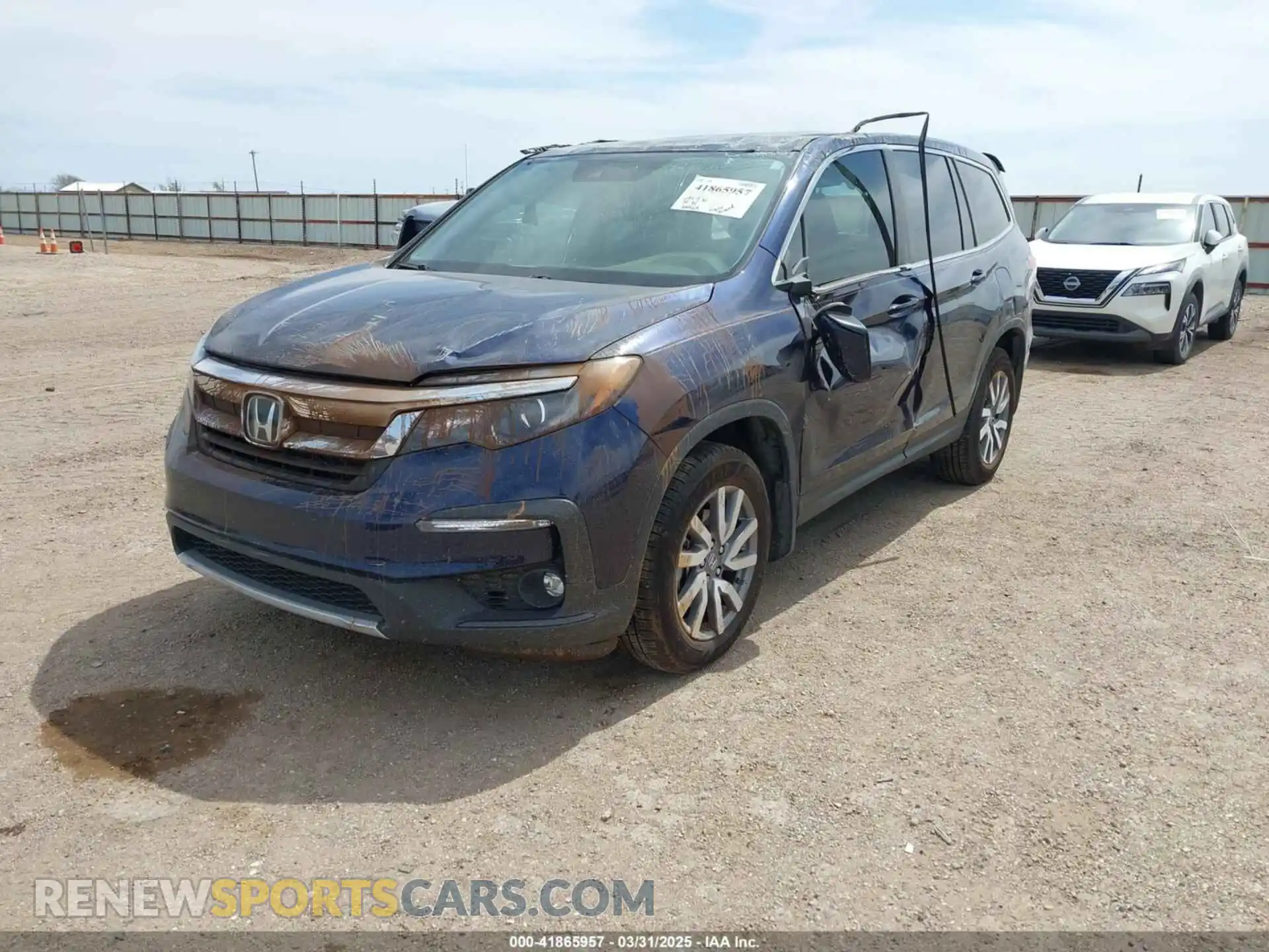 2 Photograph of a damaged car 5FNYF5H32KB038606 HONDA PILOT 2019