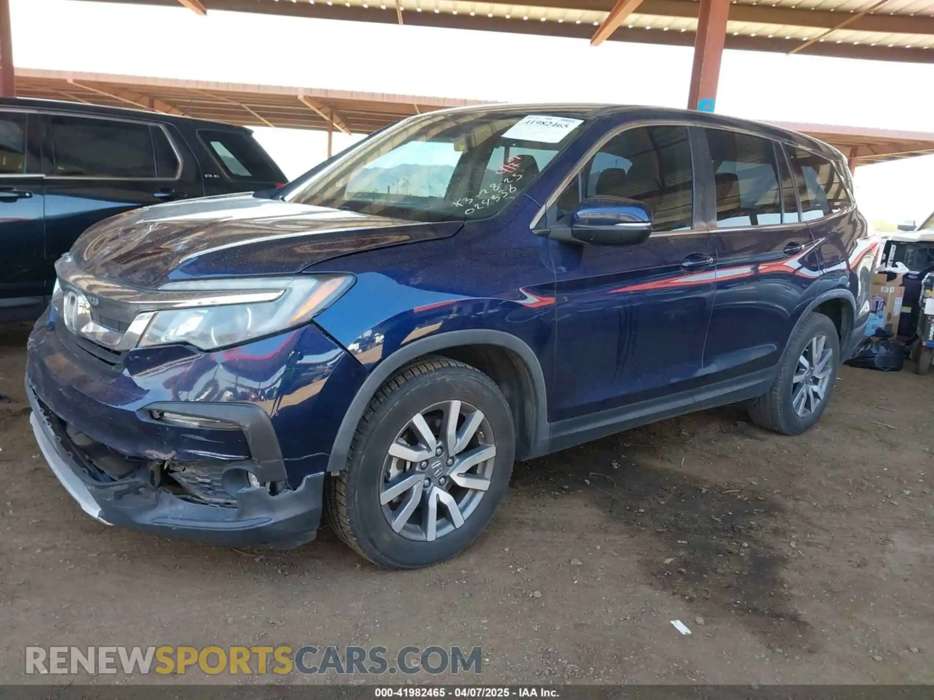 2 Photograph of a damaged car 5FNYF5H36KB024336 HONDA PILOT 2019