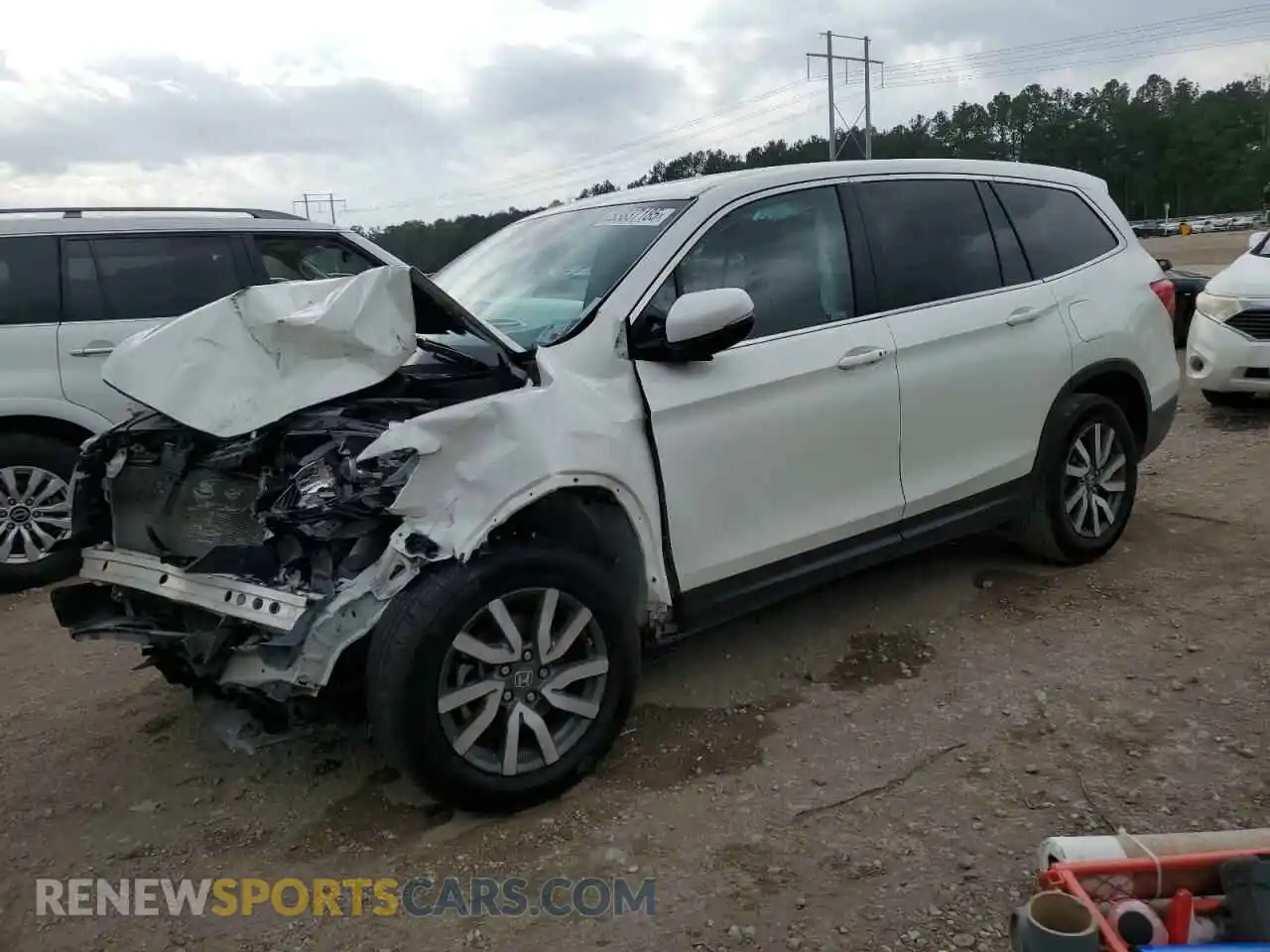 1 Photograph of a damaged car 5FNYF5H44KB004997 HONDA PILOT 2019