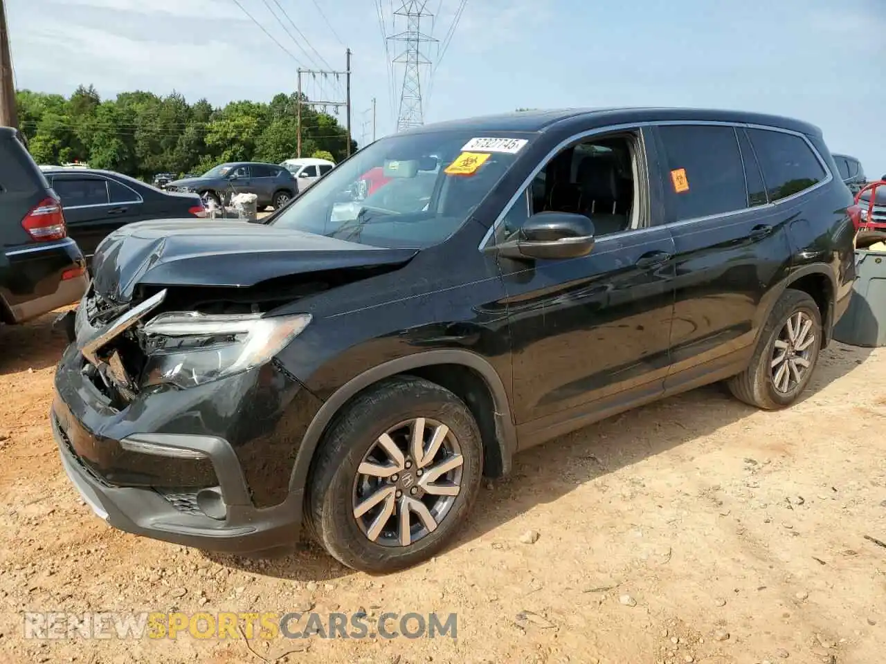 1 Photograph of a damaged car 5FNYF5H50KB019103 HONDA PILOT 2019
