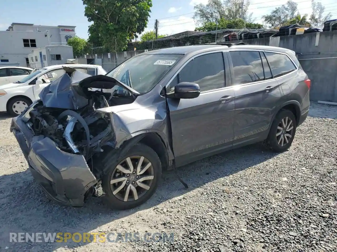 1 Photograph of a damaged car 5FNYF5H51KB042356 HONDA PILOT 2019