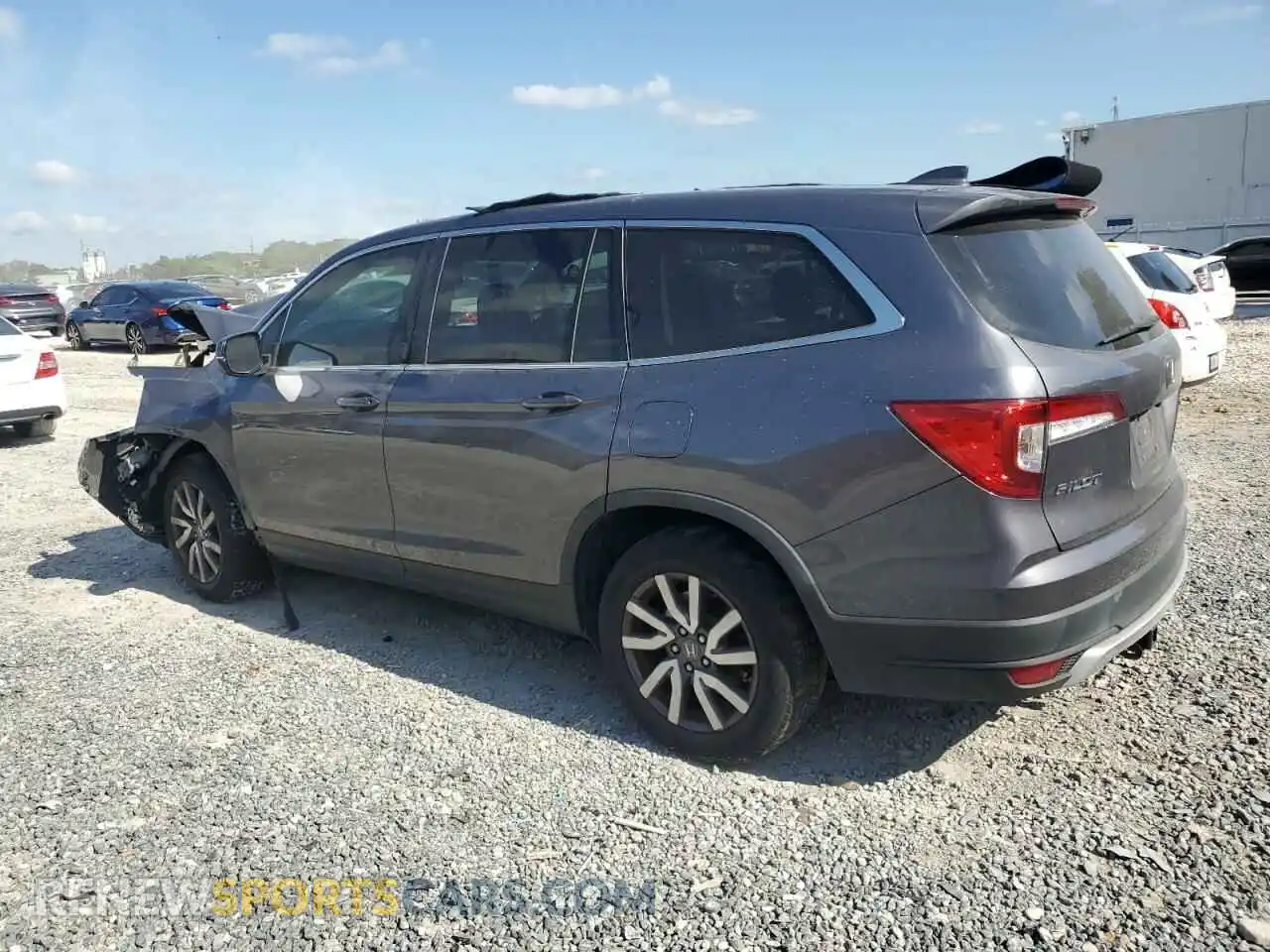 2 Photograph of a damaged car 5FNYF5H51KB042356 HONDA PILOT 2019