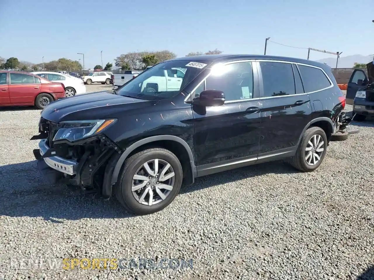 1 Photograph of a damaged car 5FNYF5H51KB047038 HONDA PILOT 2019