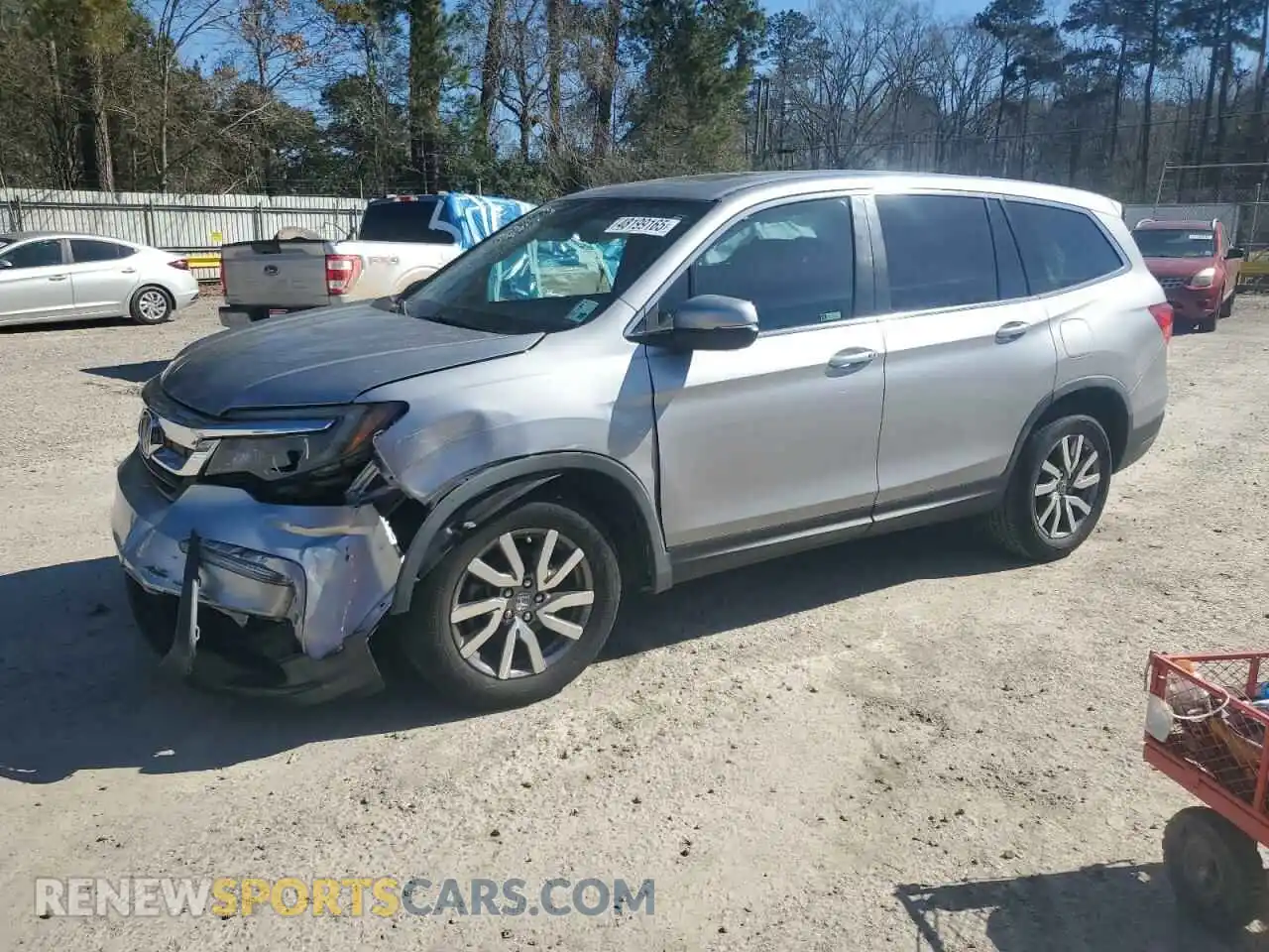 1 Photograph of a damaged car 5FNYF5H52KB026991 HONDA PILOT 2019