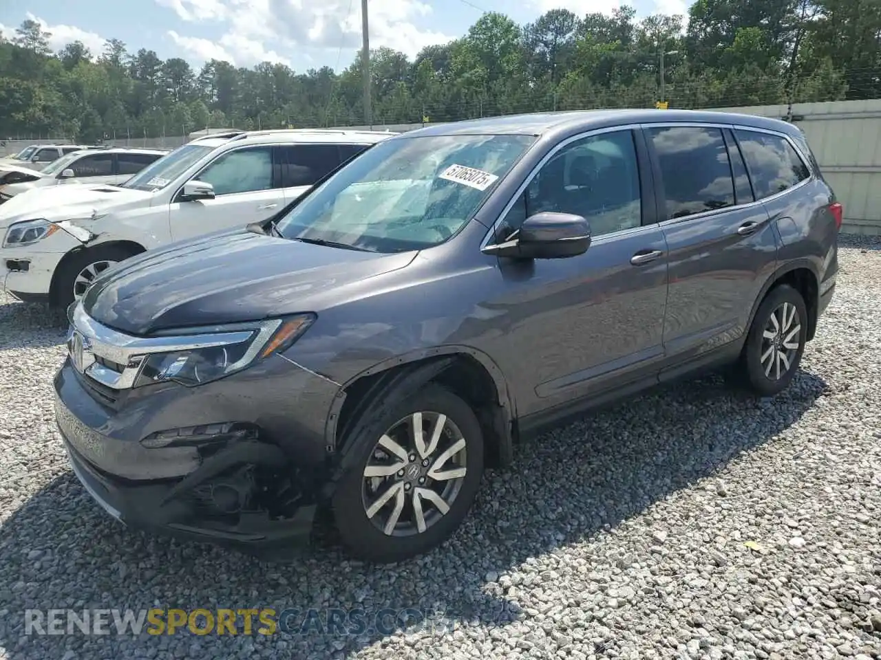 1 Photograph of a damaged car 5FNYF5H59KB028124 HONDA PILOT 2019