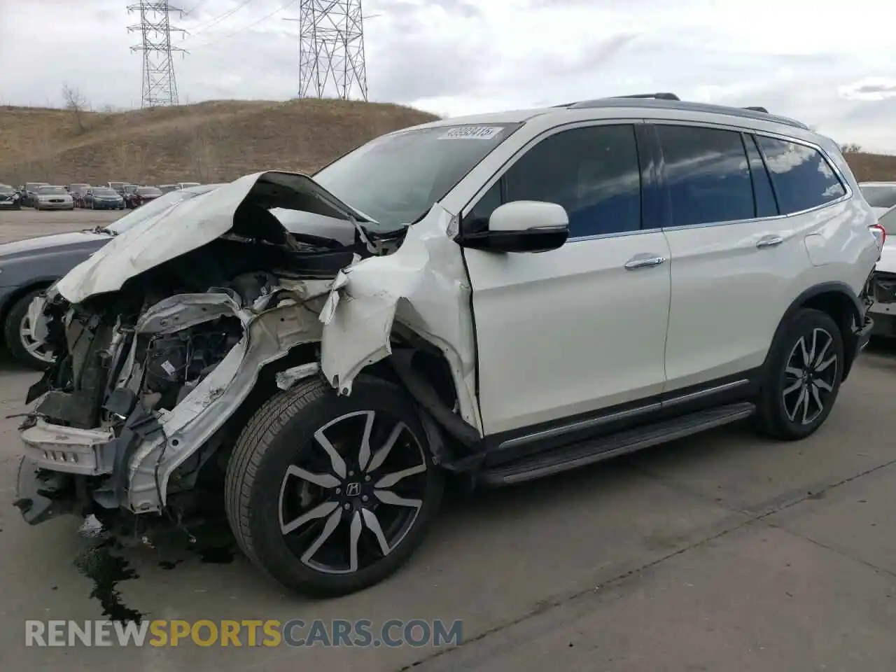 1 Photograph of a damaged car 5FNYF6H00KB086259 HONDA PILOT 2019