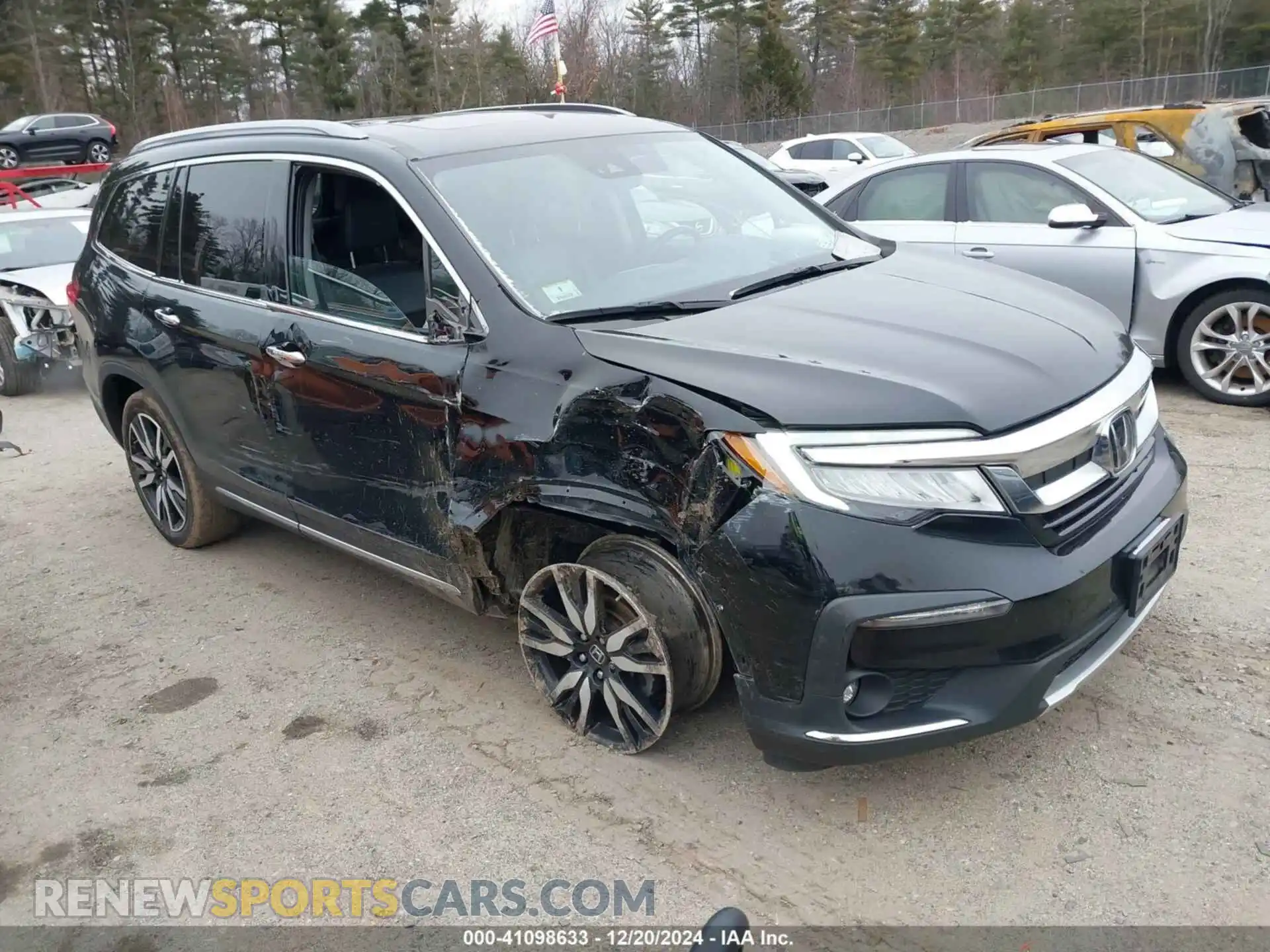 1 Photograph of a damaged car 5FNYF6H03KB061551 HONDA PILOT 2019
